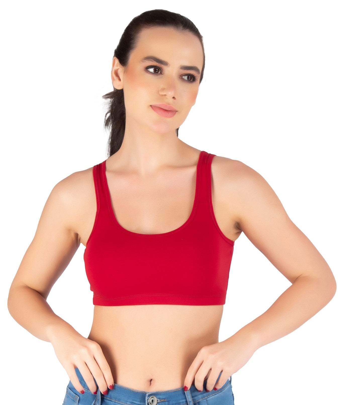 Sports Bra | Wide straps | Non-Padded | Beginner Friendly | Active