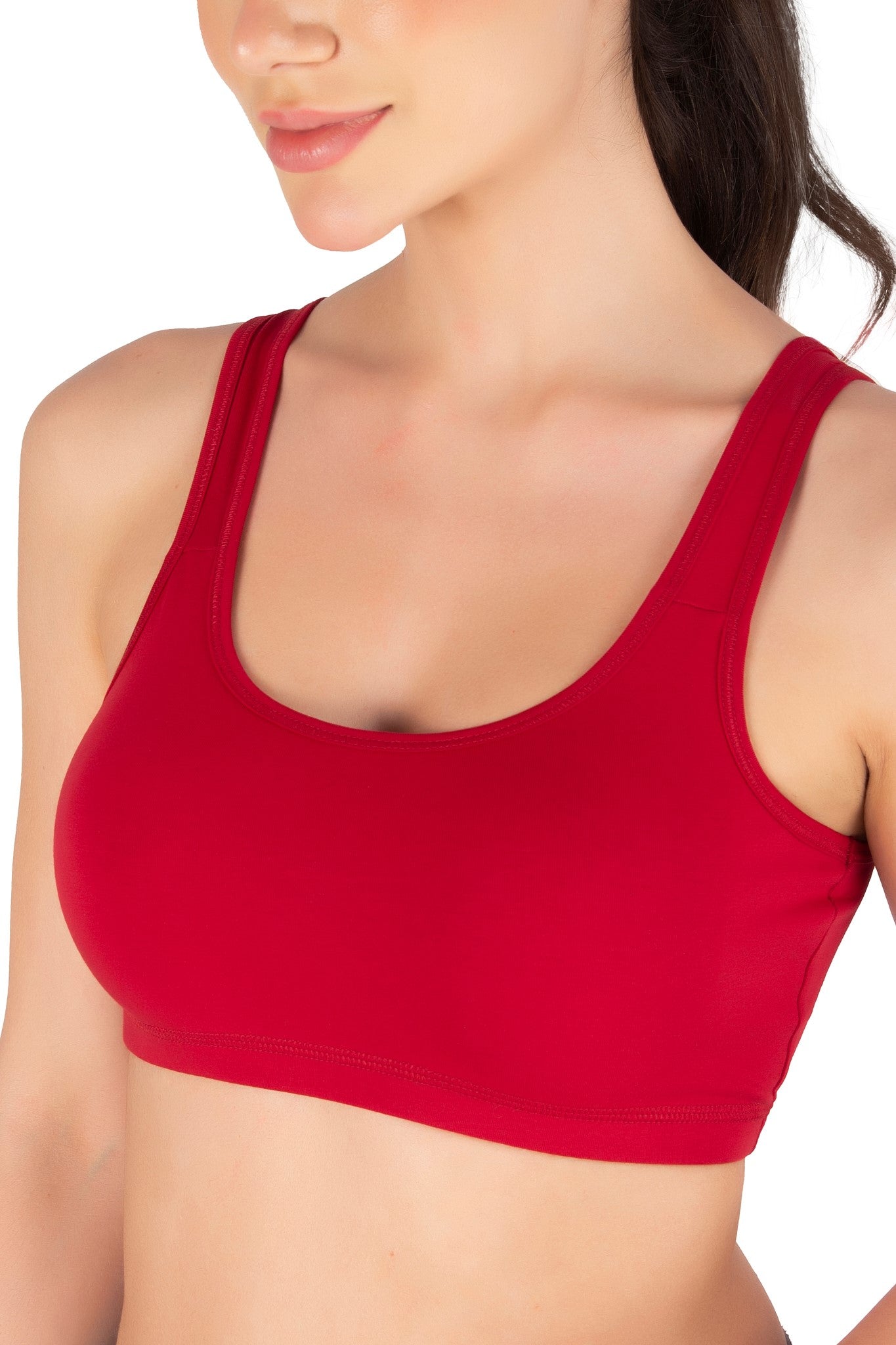 Sports Bra | Wide straps | Non-Padded | Beginner Friendly | Active