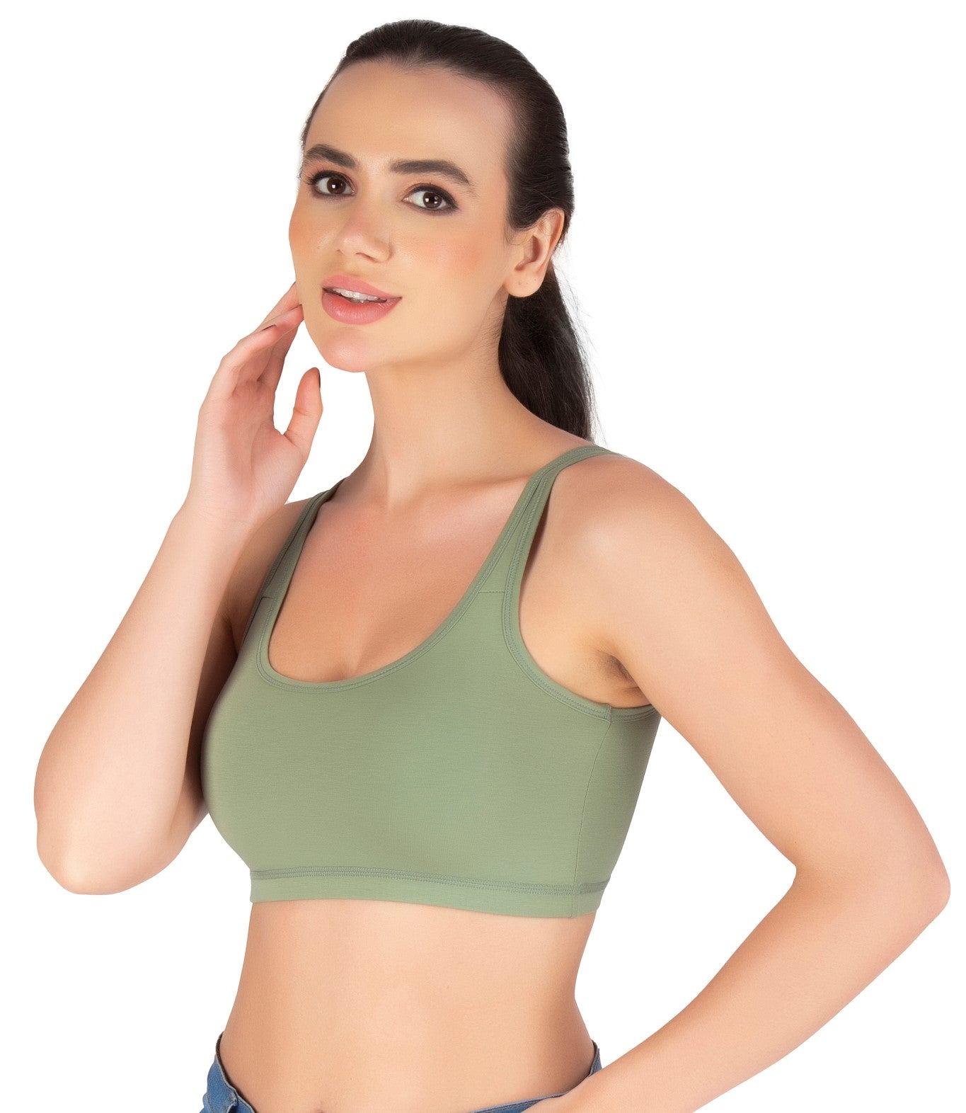 Sports Bra | Wide straps | Non-Padded | Beginner Friendly | Active