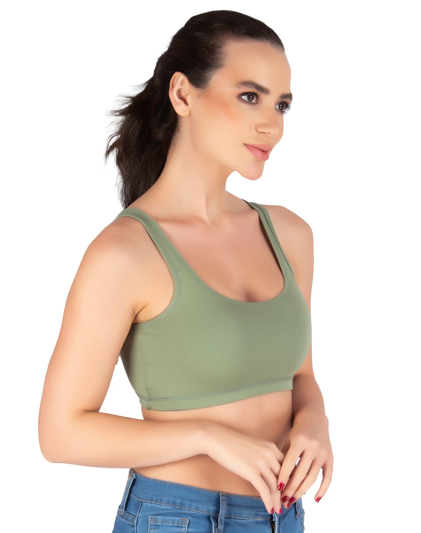 Sports Bra | Wide straps | Non-Padded | Beginner Friendly | Active