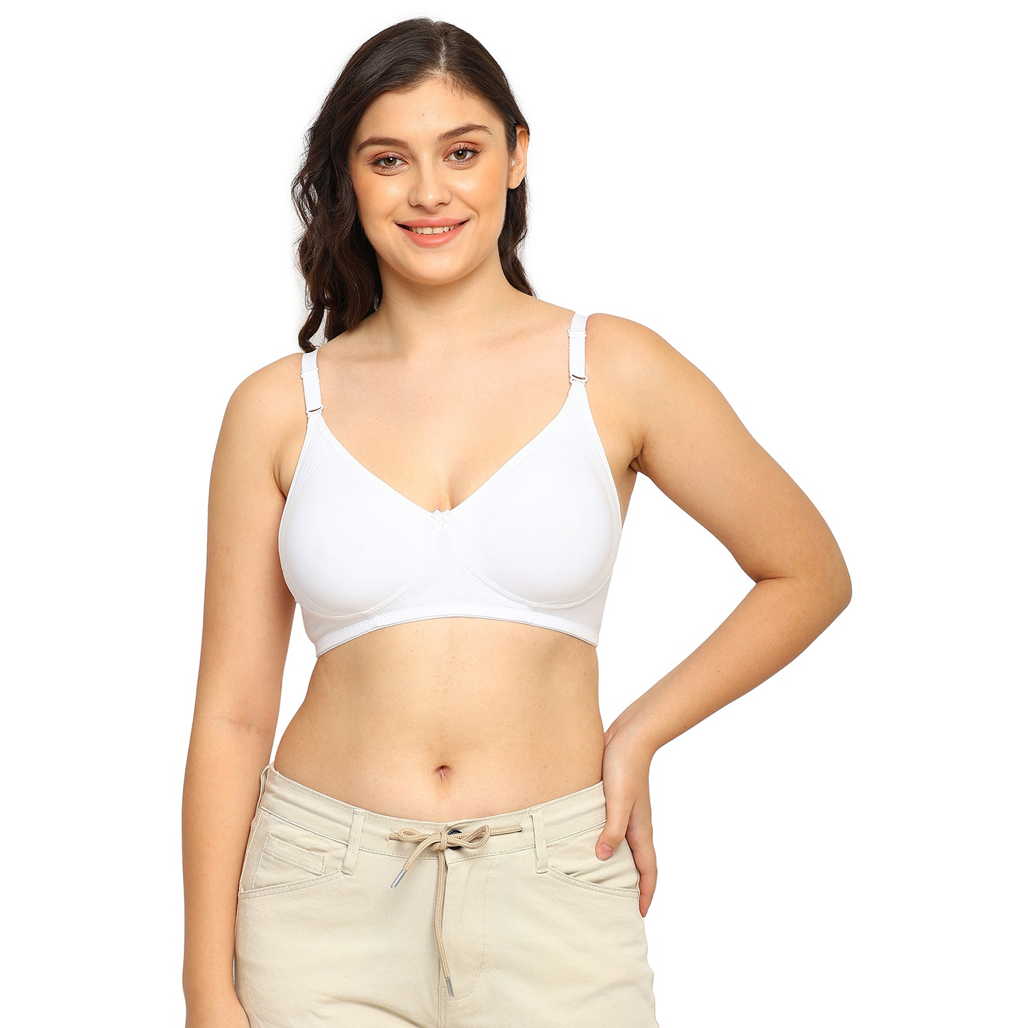 Spica T-shirt Bra | Side Encircled Design | Double Layered Molded | Non-Padded | Non-Wired