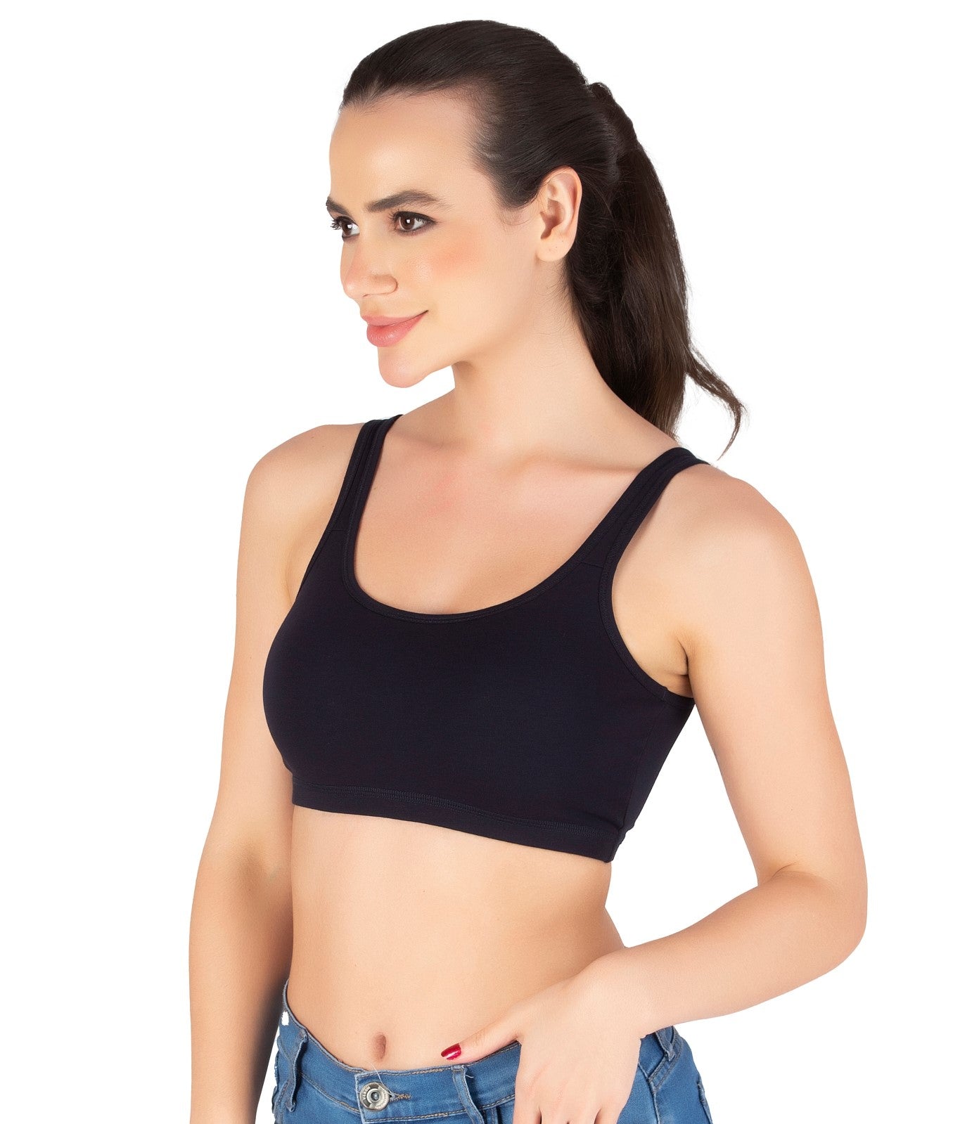 Sports Bra | Wide straps | Non-Padded | Beginner Friendly | Active