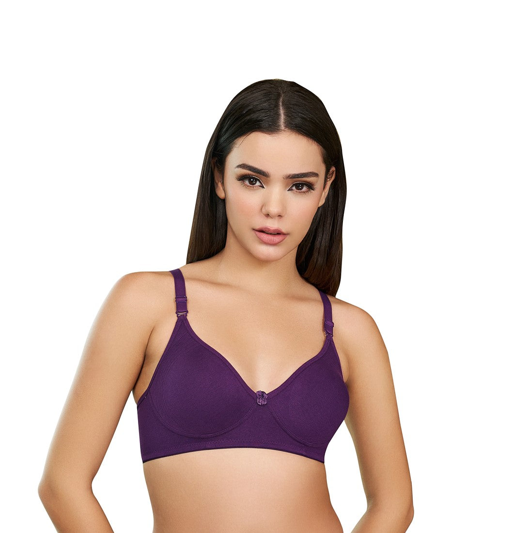 Spica T-shirt Bra | Side Encircled Design | Double Layered Molded | Non-Padded | Non-Wired