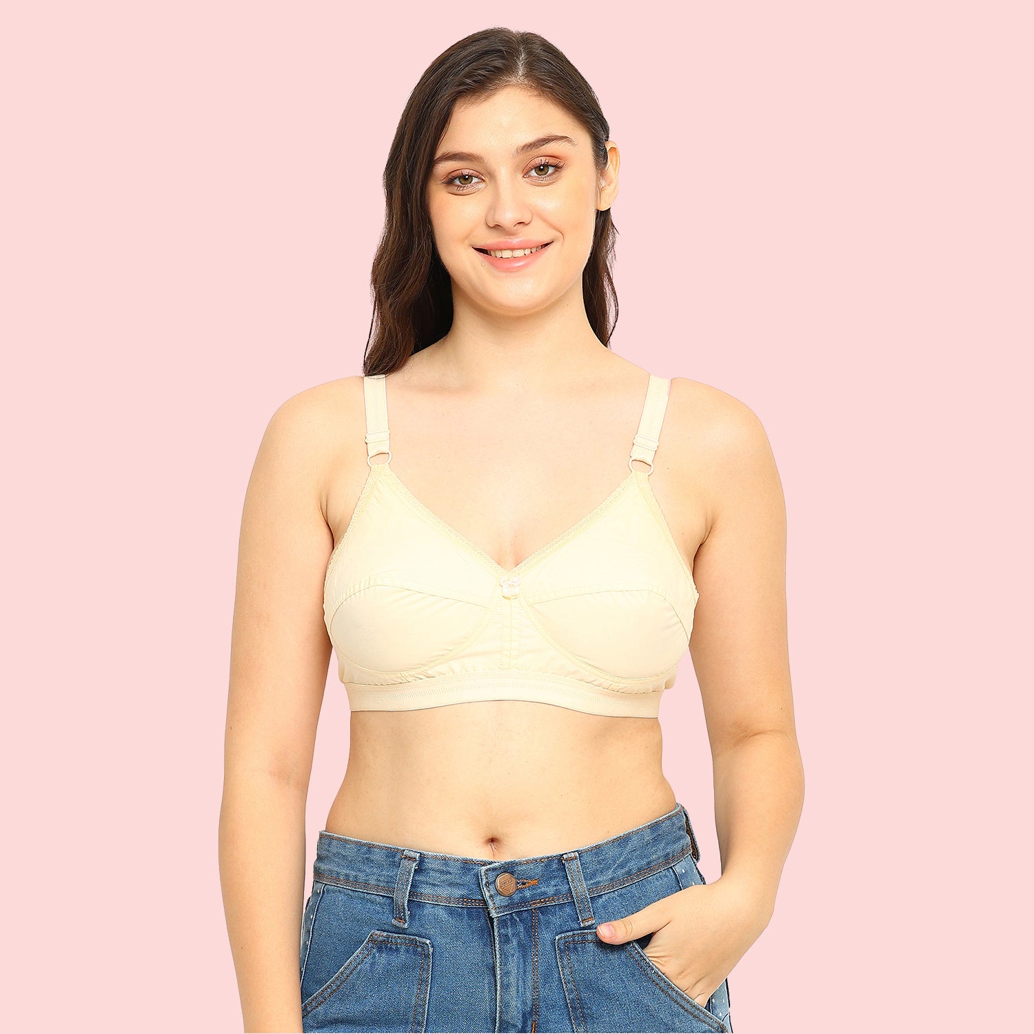 Pooja Bra | 100% Pure Cotton | Non-Padded | Non-Wired