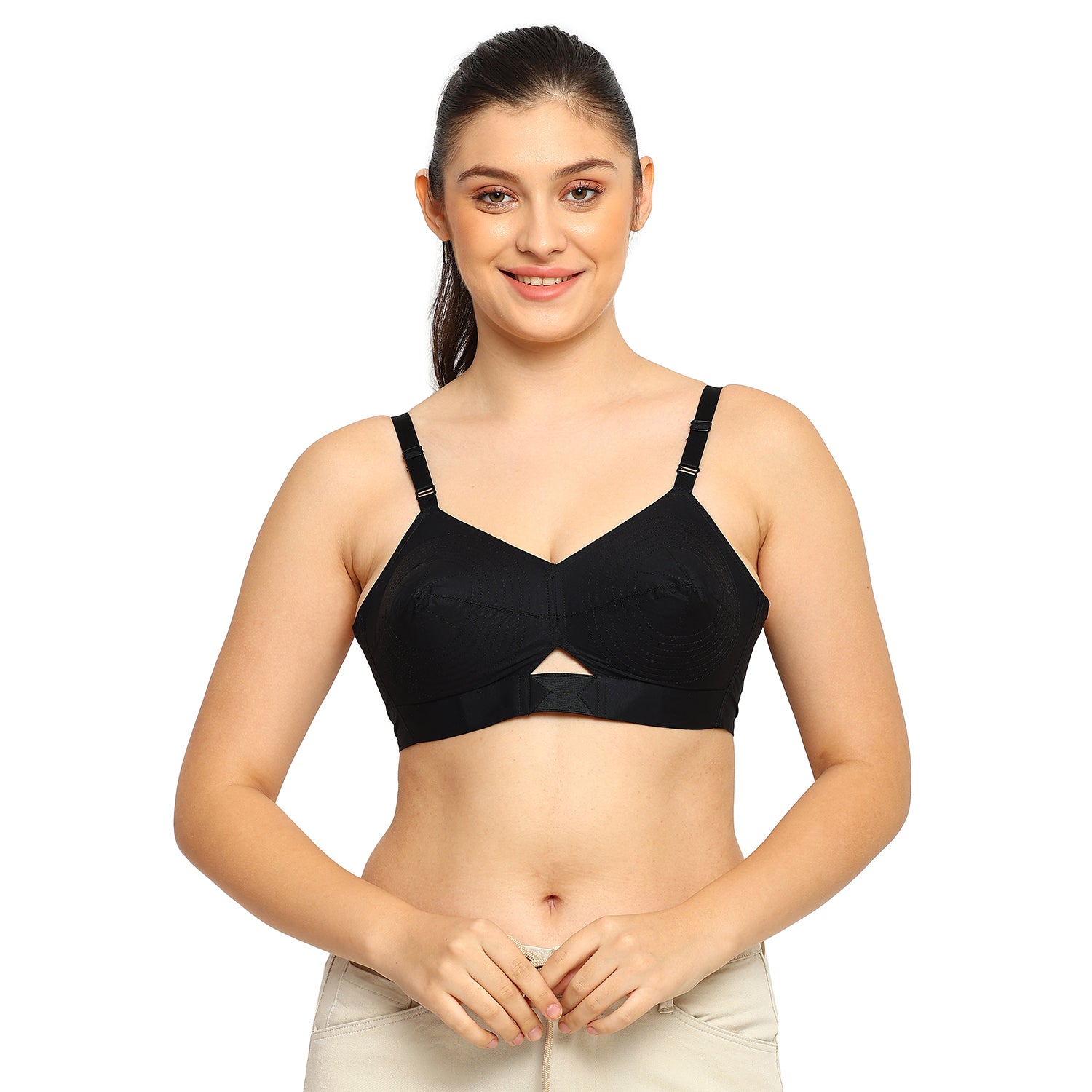 Dutchess | Cotton Bra | Triangular Vent Design | Non-Padded