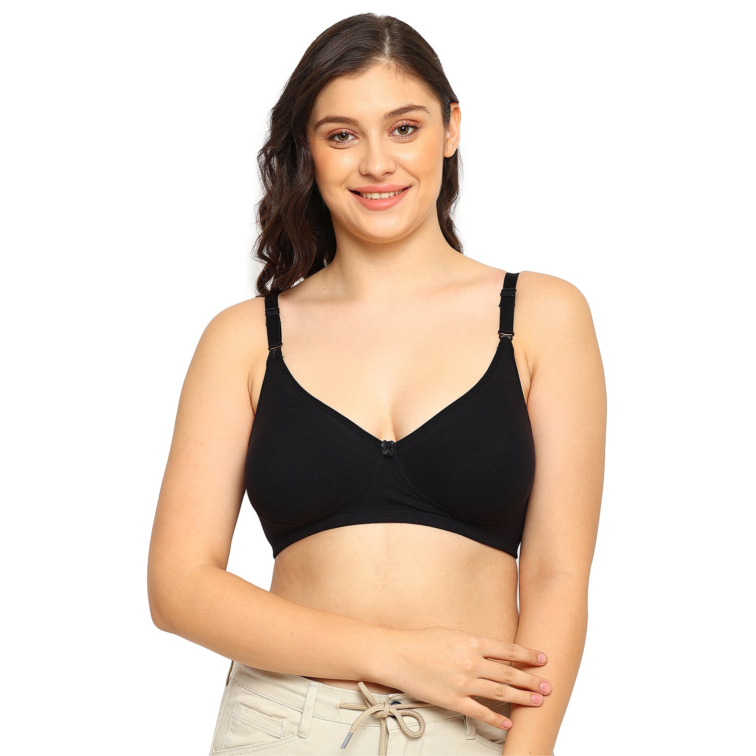 Spica T-shirt Bra | Side Encircled Design | Double Layered Molded | Non-Padded | Non-Wired