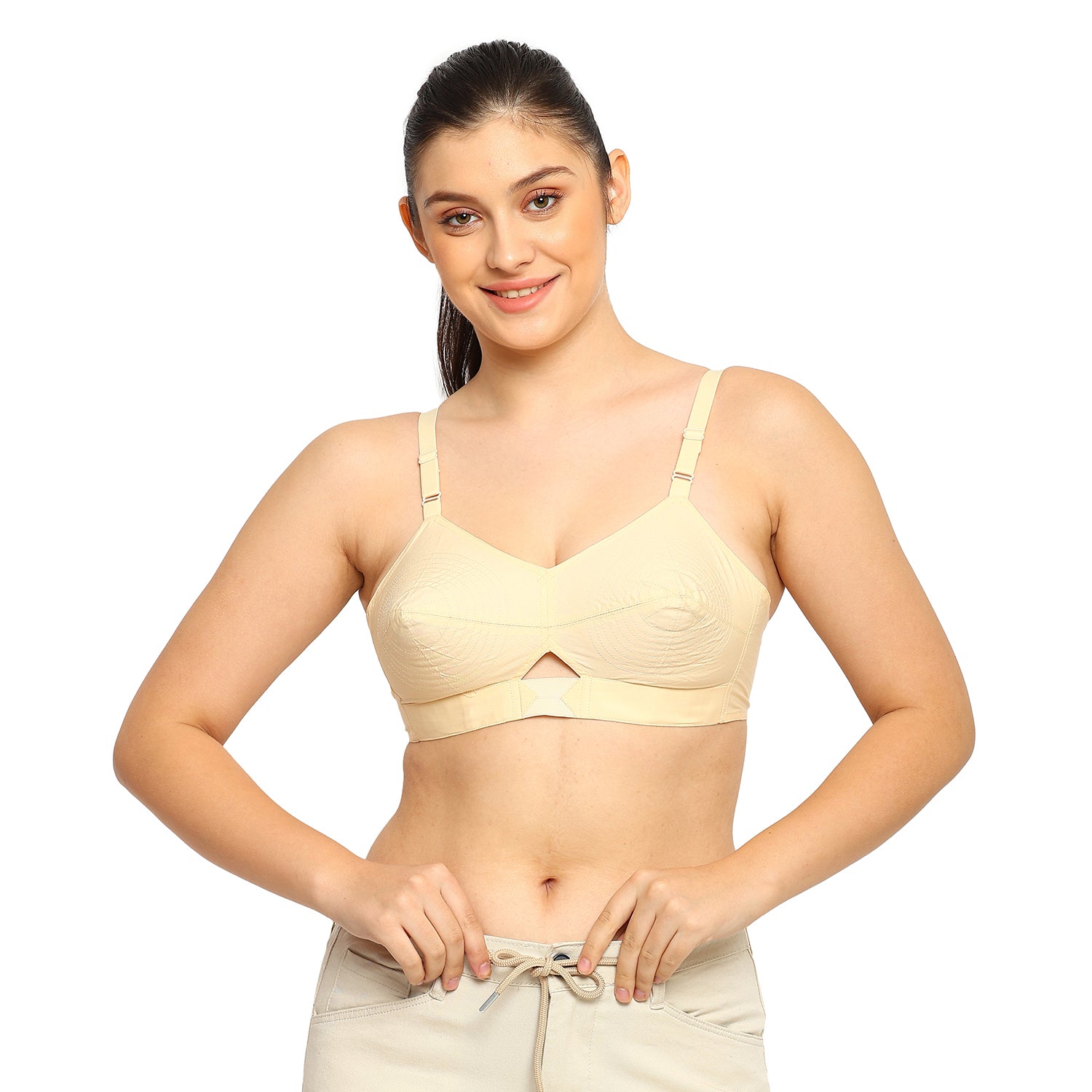 Dutchess | Cotton Bra | Triangular Vent Design | Non-Padded