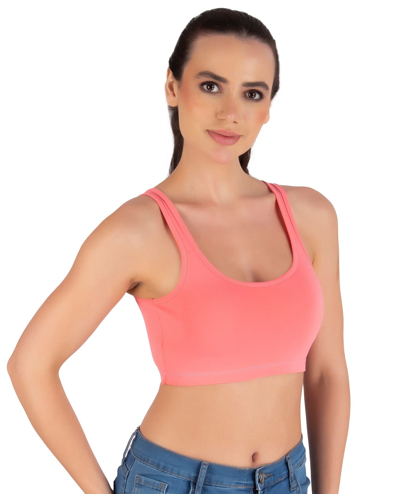 Sports Bra | Wide straps | Non-Padded | Beginner Friendly | Active