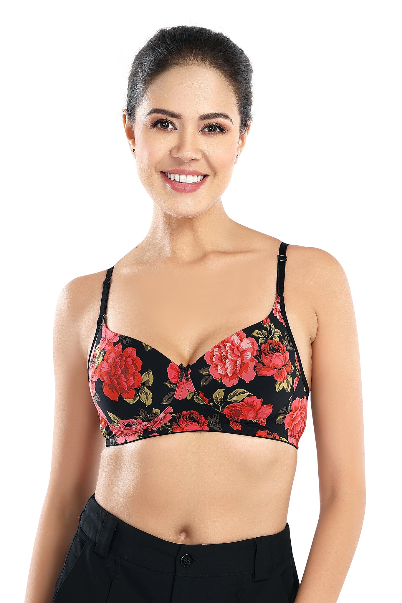 Premium Sofiya T-shirt Bra | Chic Printed Bra | Lightly Padded | Non-Wired