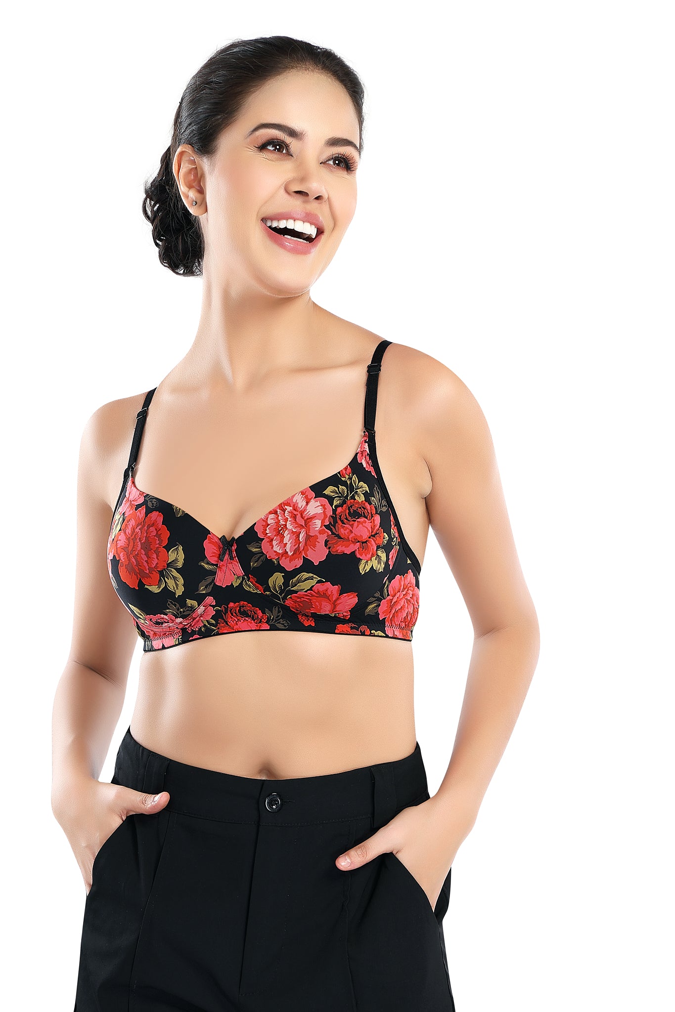 Premium Sofiya T-shirt Bra | Chic Printed Bra | Lightly Padded | Non-Wired