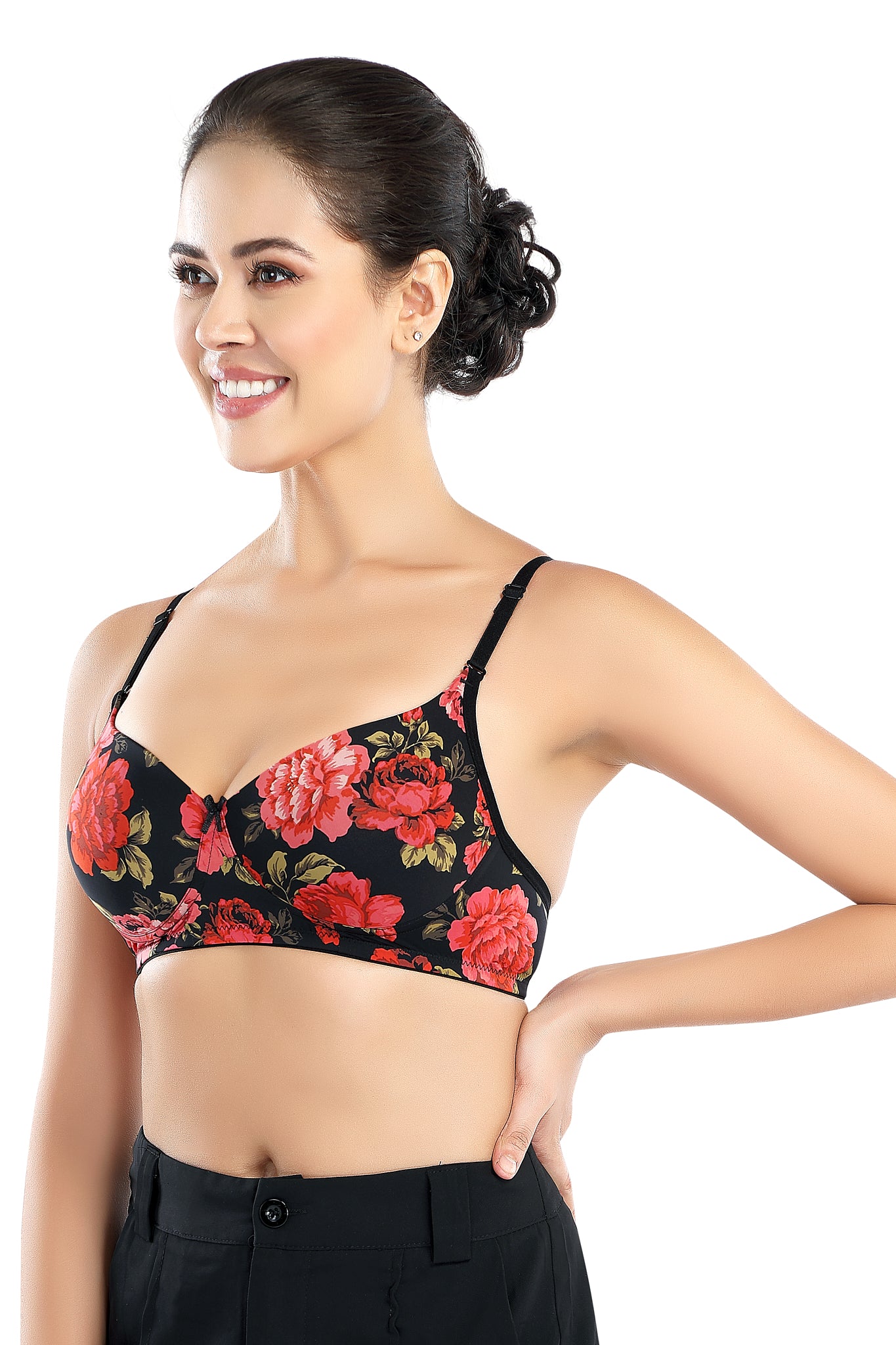 Premium Sofiya T-shirt Bra | Chic Printed Bra | Lightly Padded | Non-Wired