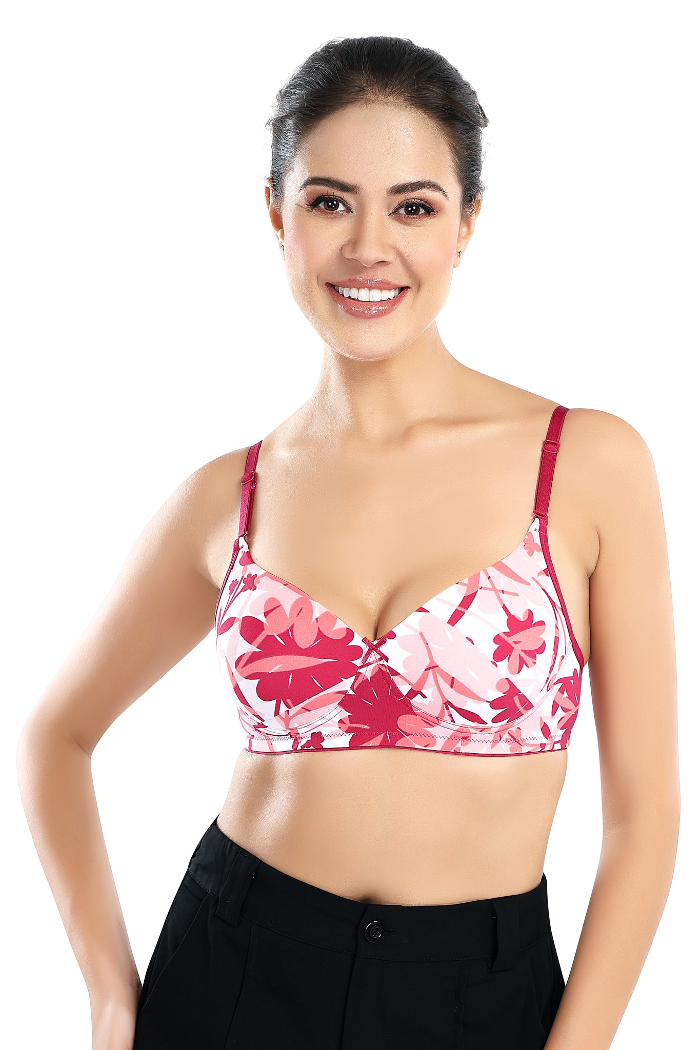 Premium Sofiya T-shirt Bra | Chic Printed Bra | Lightly Padded | Non-Wired