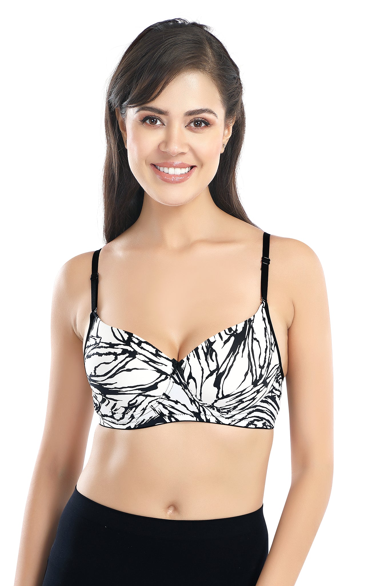 Premium Sofiya T-shirt Bra | Chic Printed Bra | Lightly Padded | Non-Wired