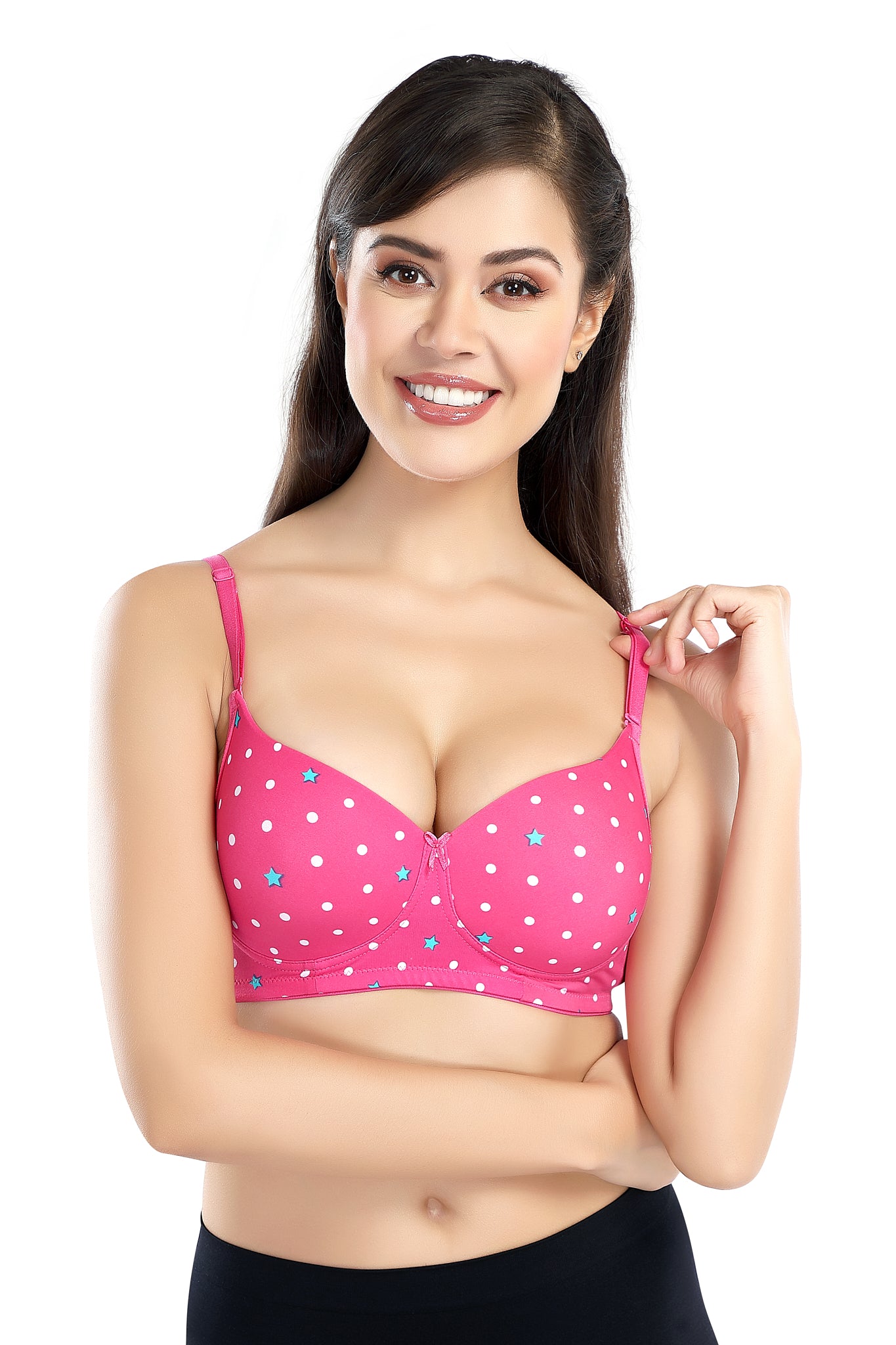 Premium Sofiya T-shirt Bra | Chic Printed Bra | Lightly Padded | Non-Wired