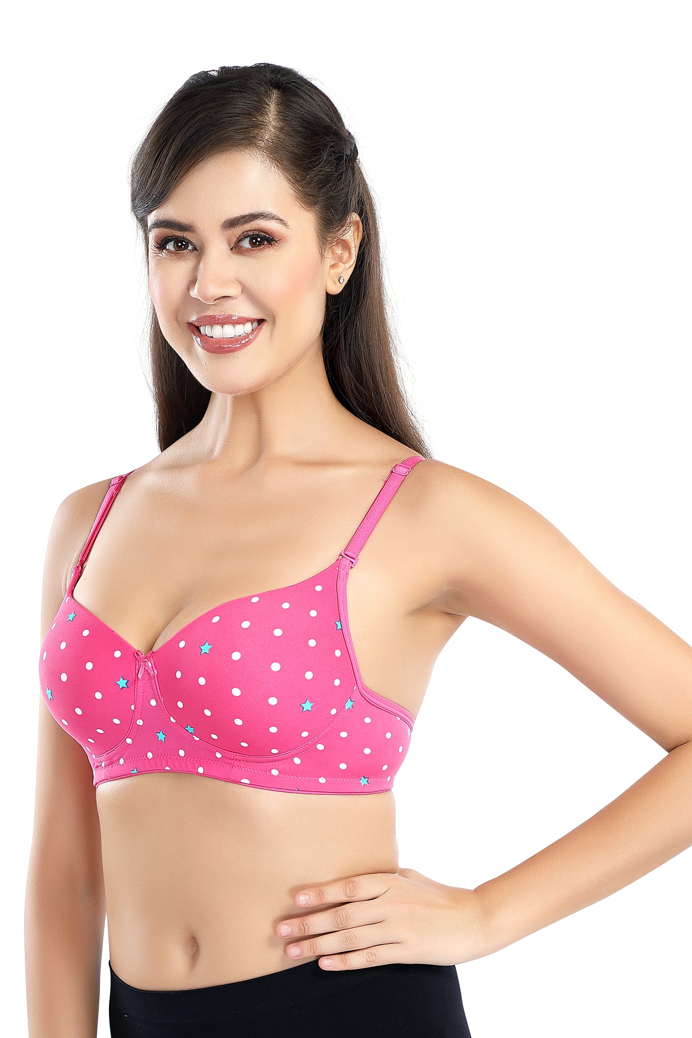 Premium Sofiya T-shirt Bra | Chic Printed Bra | Lightly Padded | Non-Wired