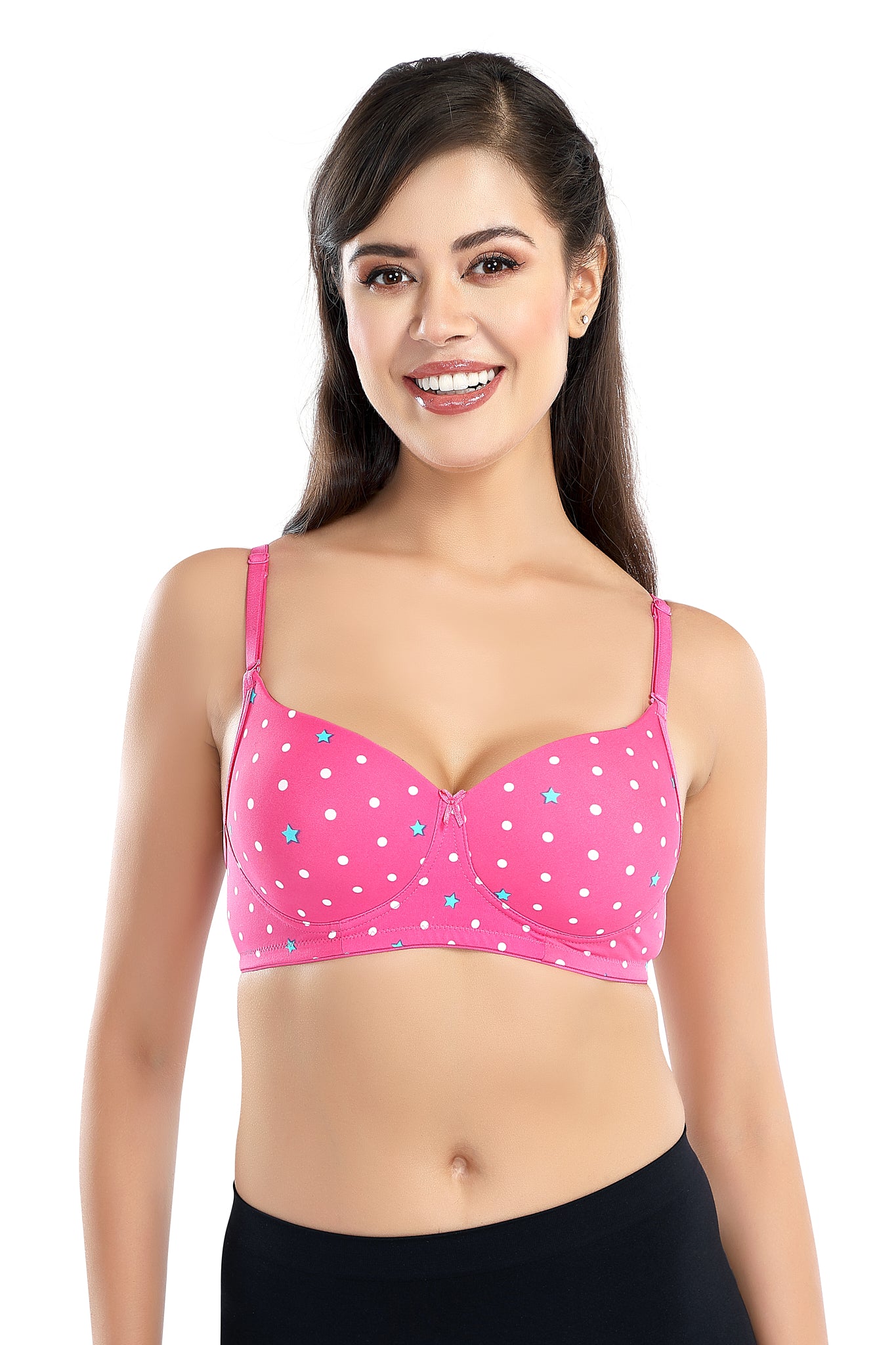 Premium Sofiya T-shirt Bra | Chic Printed Bra | Lightly Padded | Non-Wired