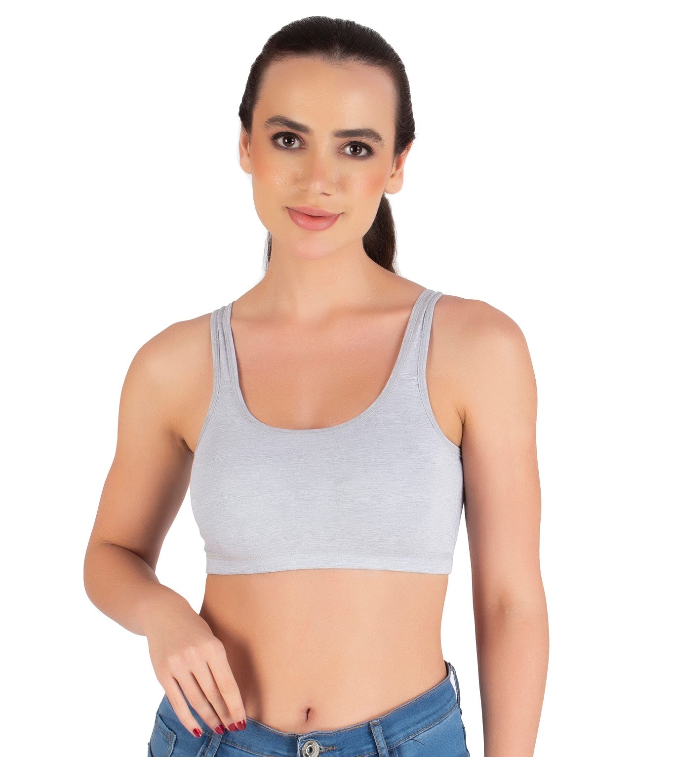 Sports Bra | Wide straps | Non-Padded | Beginner Friendly | Active