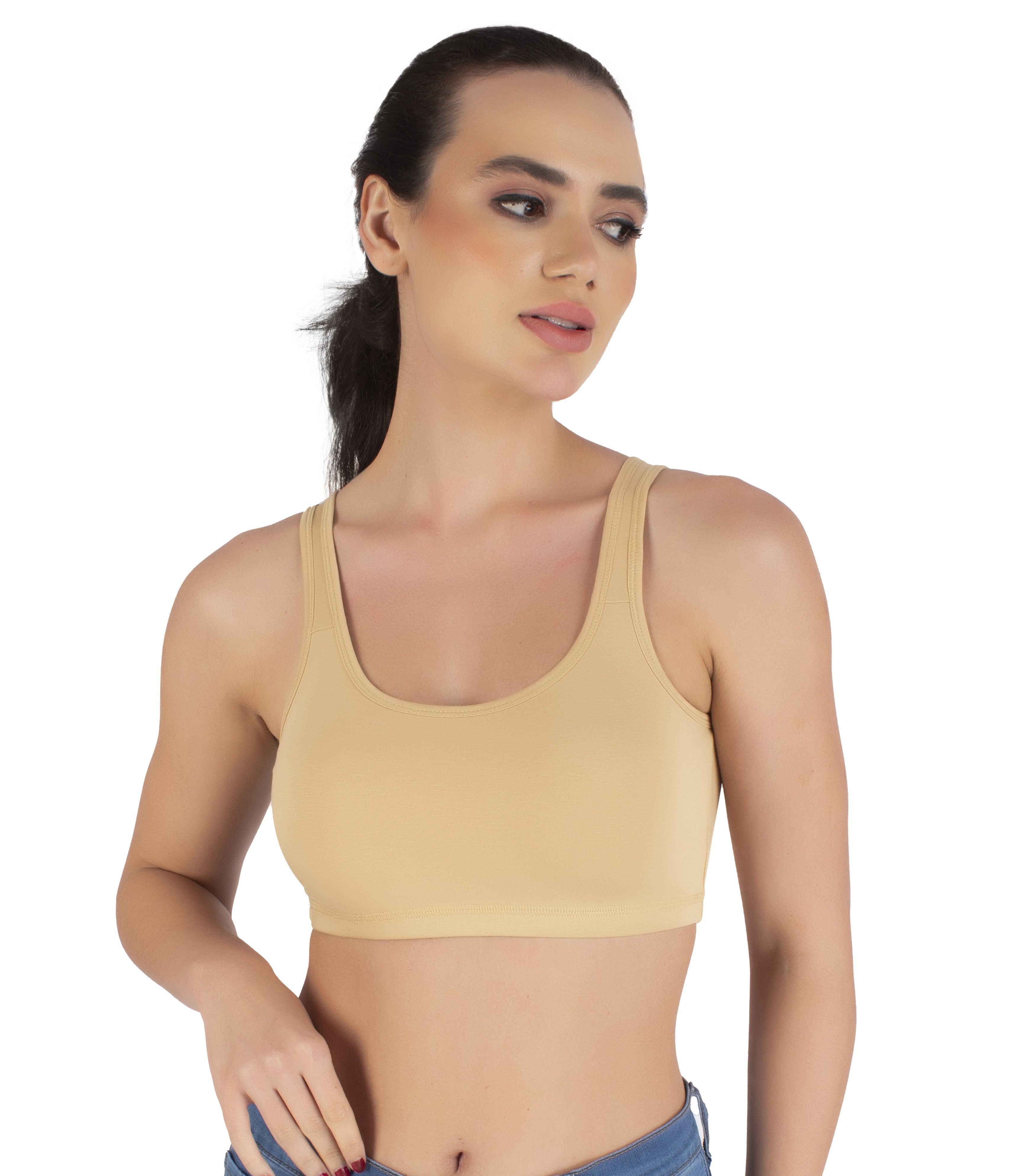 Sports Bra | Wide straps | Non-Padded | Beginner Friendly | Active