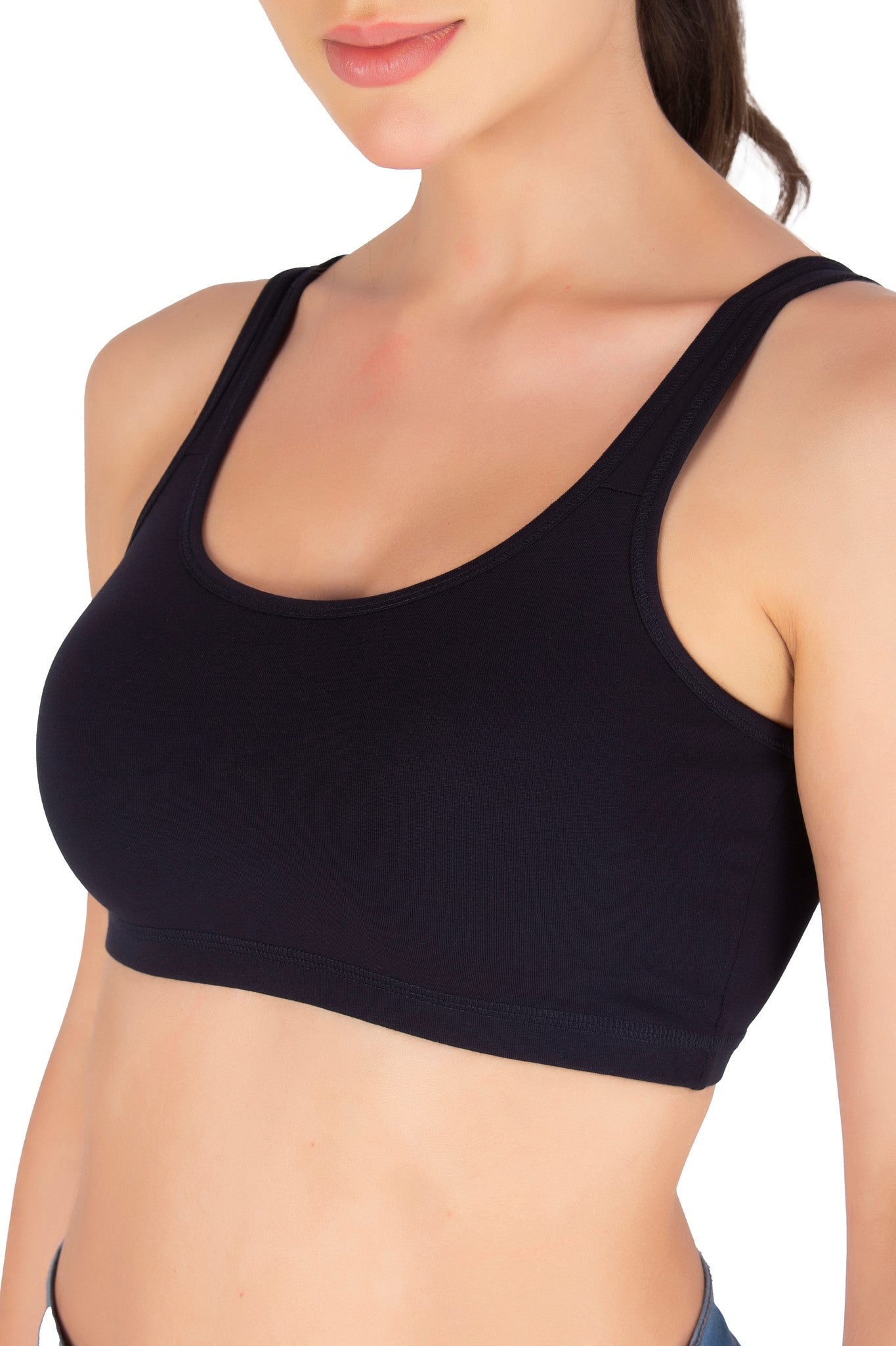 Sports Bra | Wide straps | Non-Padded | Beginner Friendly | Active