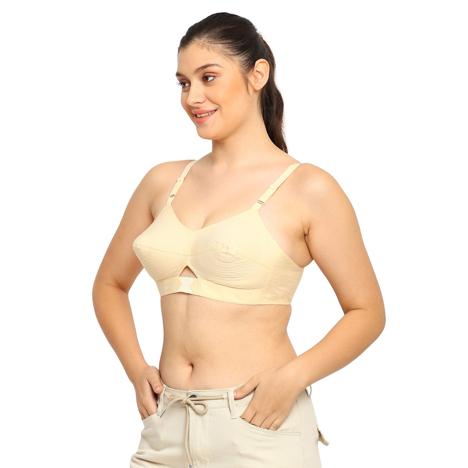 Dutchess | Cotton Bra | Triangular Vent Design | Non-Padded