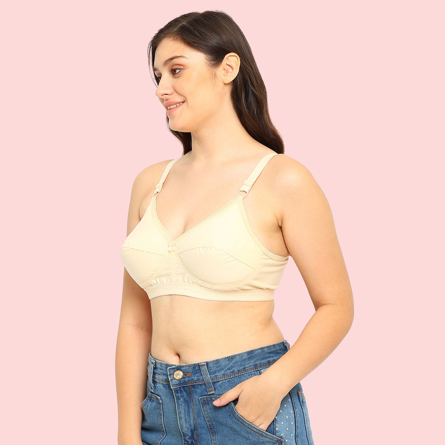 Pooja Bra | 100% Pure Cotton | Non-Padded | Non-Wired