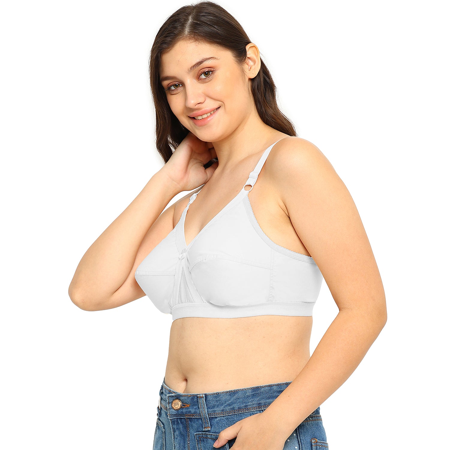 Pooja Bra | 100% Pure Cotton | Non-Padded | Non-Wired