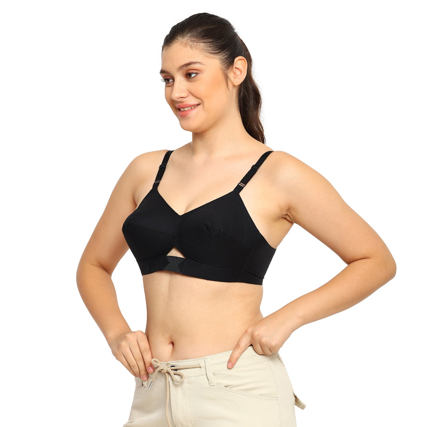 Dutchess | Cotton Bra | Triangular Vent Design | Non-Padded