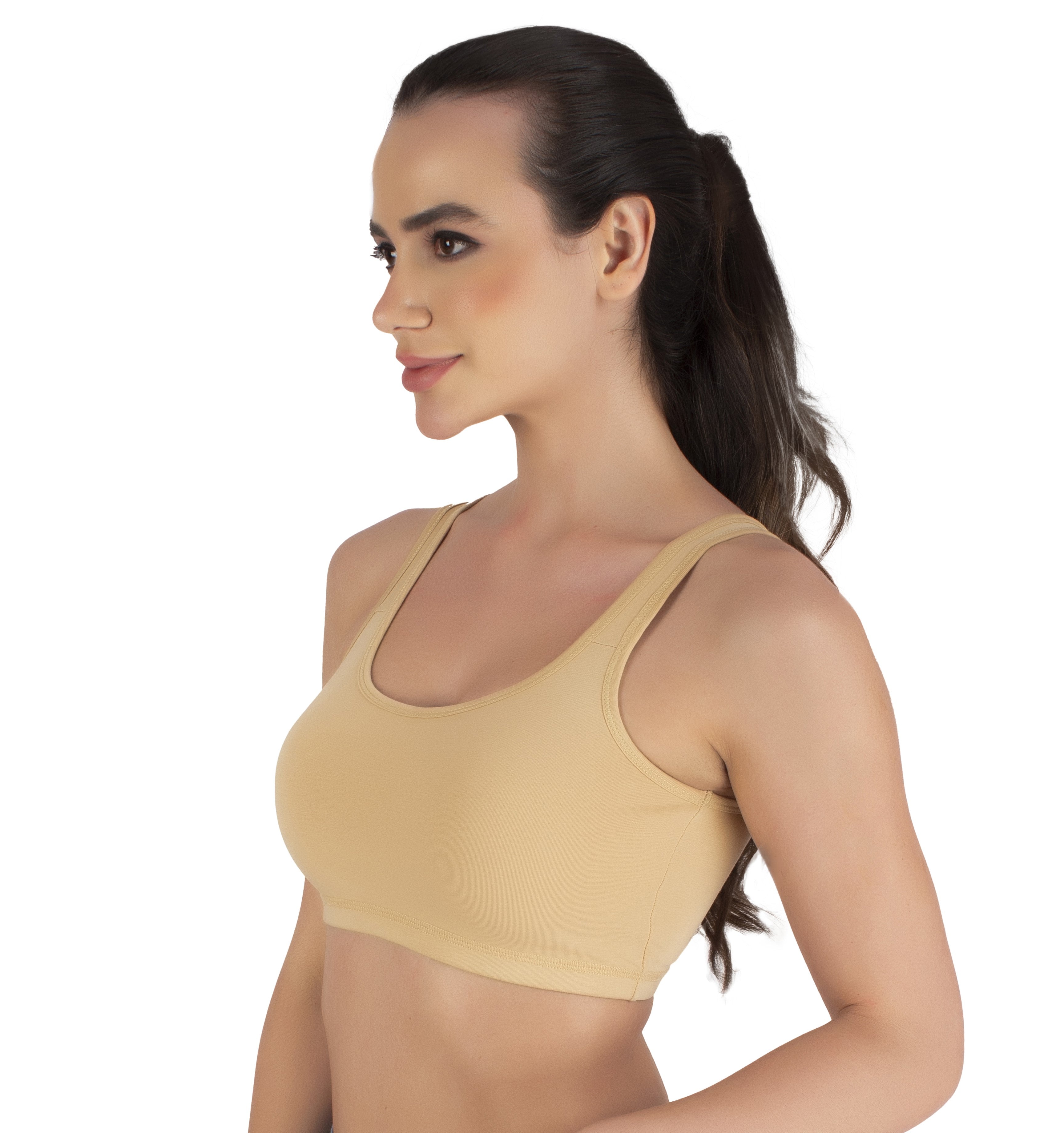 Sports Bra | Wide straps | Non-Padded | Beginner Friendly | Active