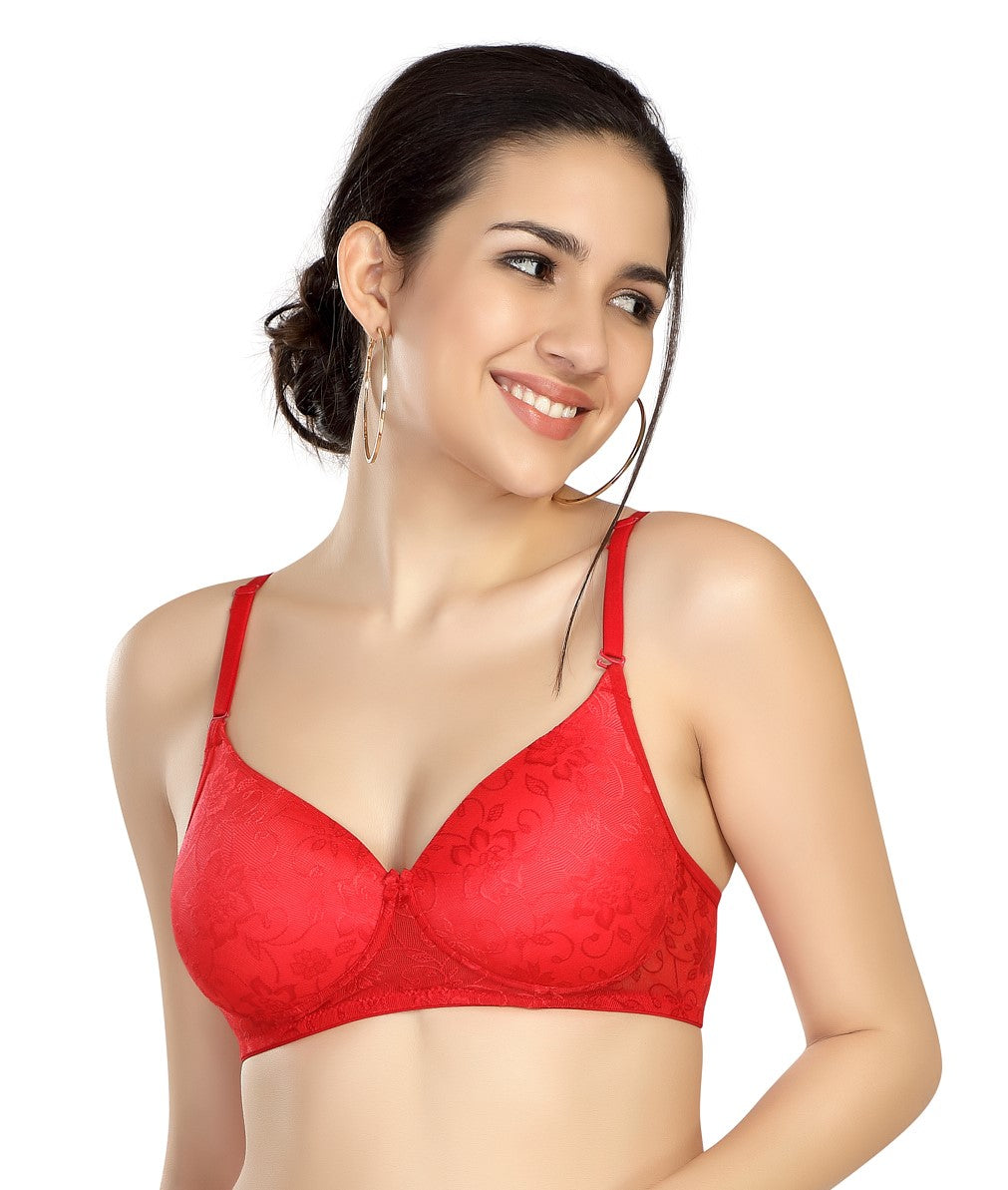 Luxurious Lace Bra | Lightly Padded | Non-Wired | ED2028