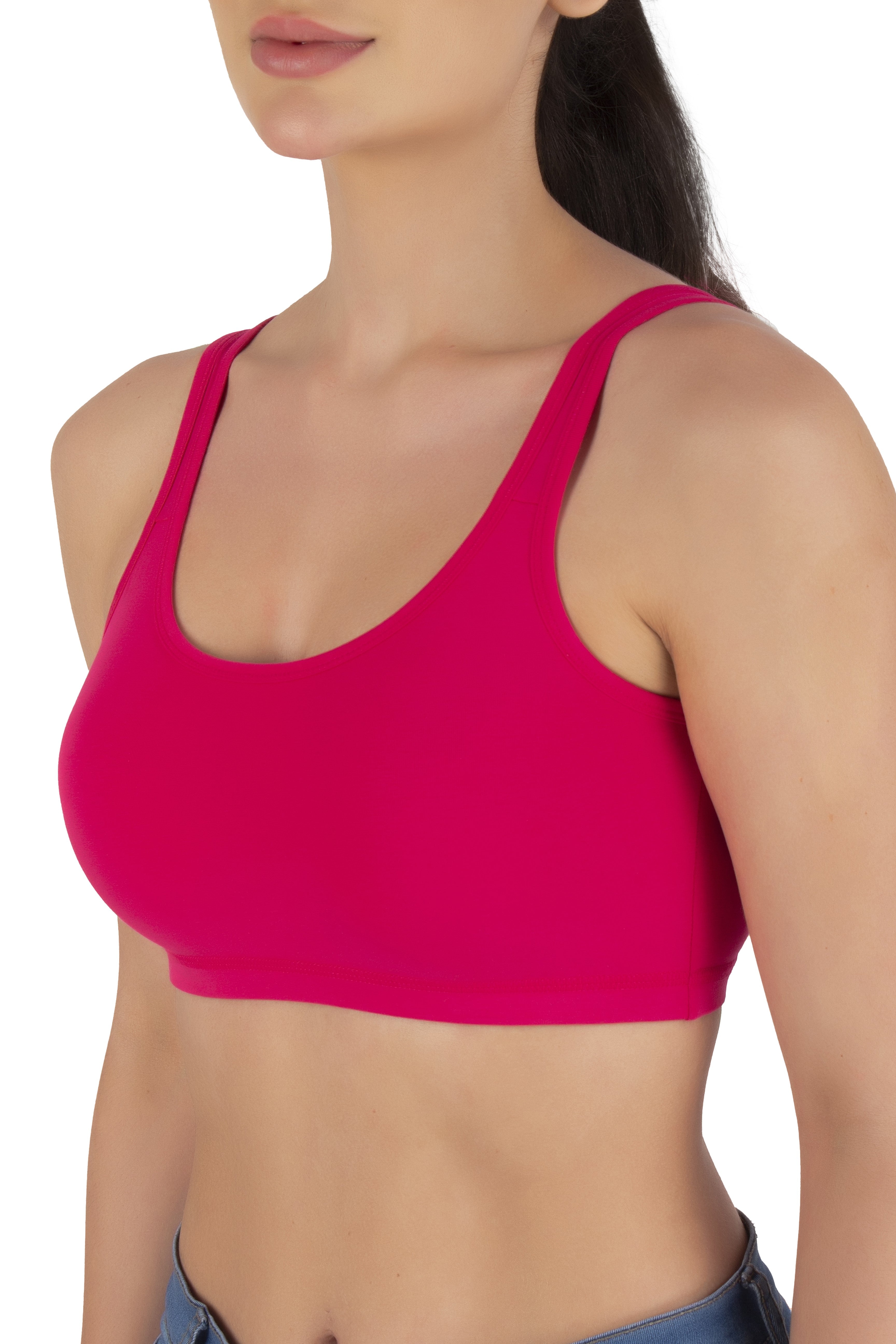 Sports Bra | Wide straps | Non-Padded | Beginner Friendly | Active