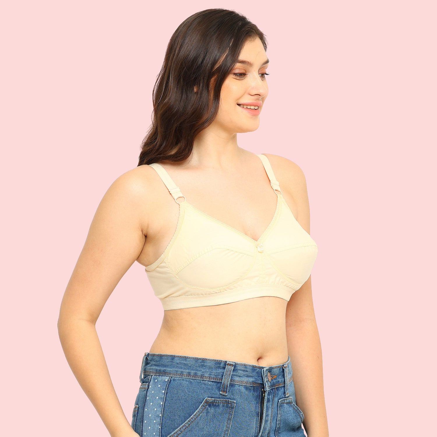 Pooja Bra | 100% Pure Cotton | Non-Padded | Non-Wired