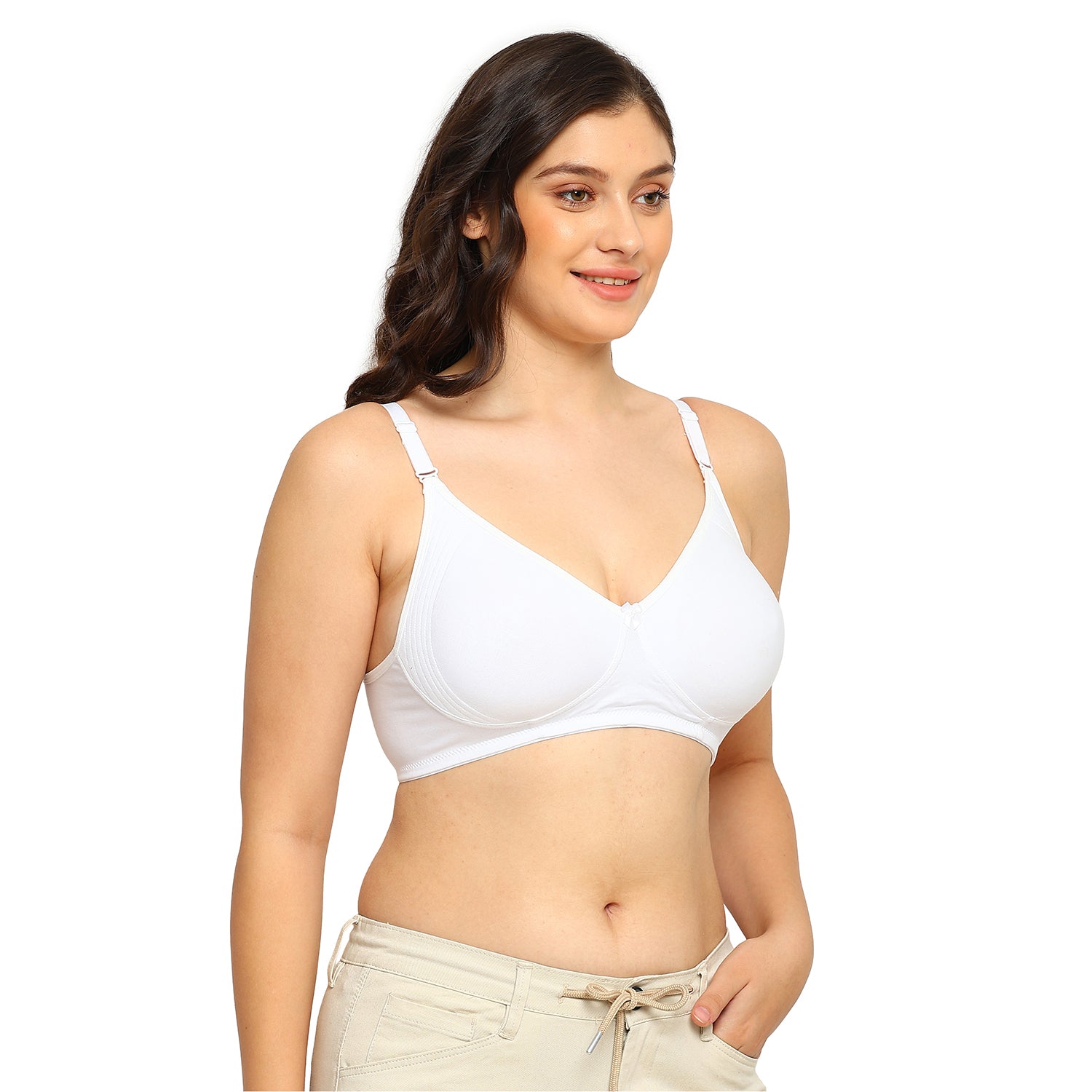 Spica T-shirt Bra | Side Encircled Design | Double Layered Molded | Non-Padded | Non-Wired