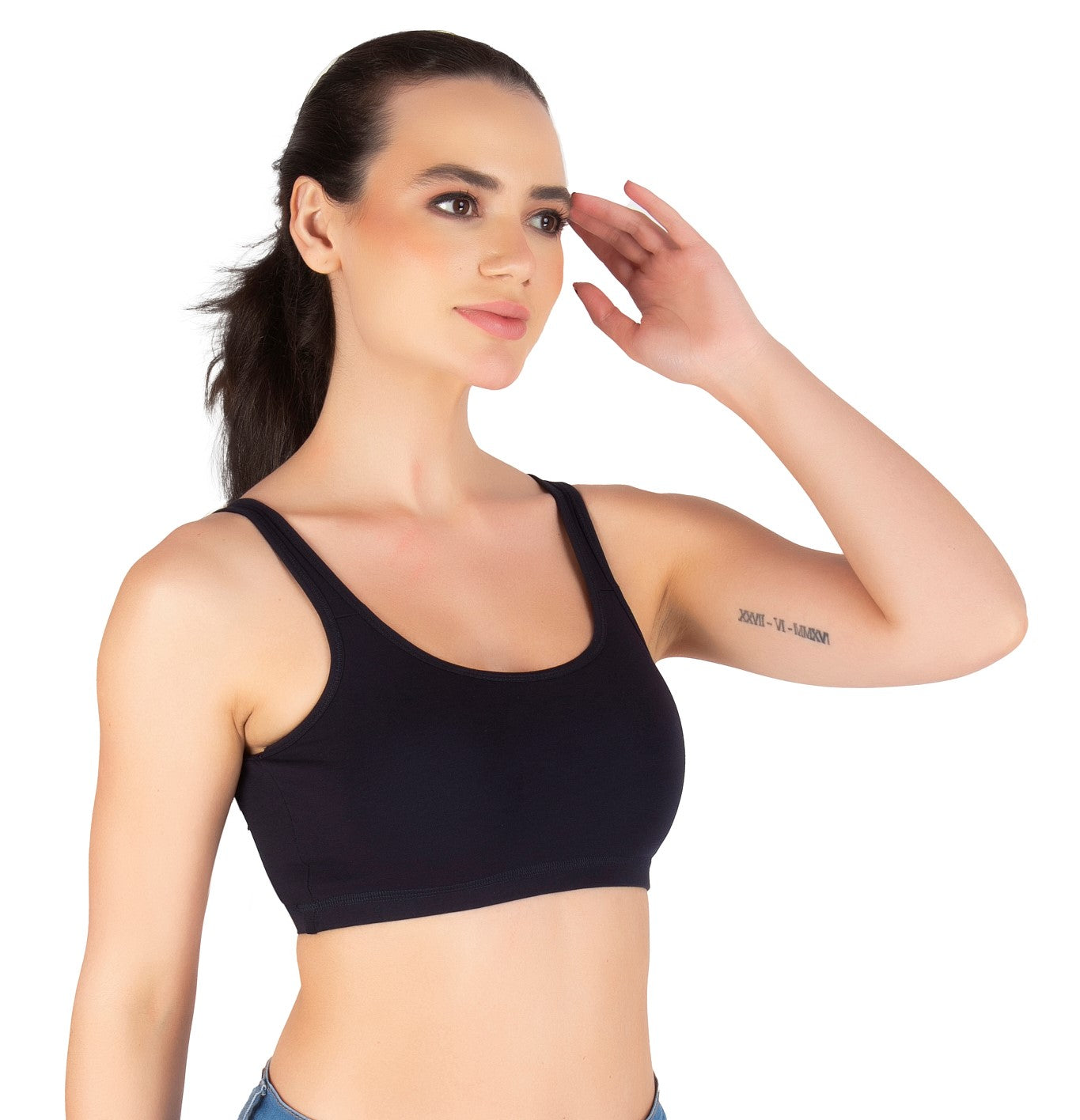 Sports Bra | Wide straps | Non-Padded | Beginner Friendly | Active