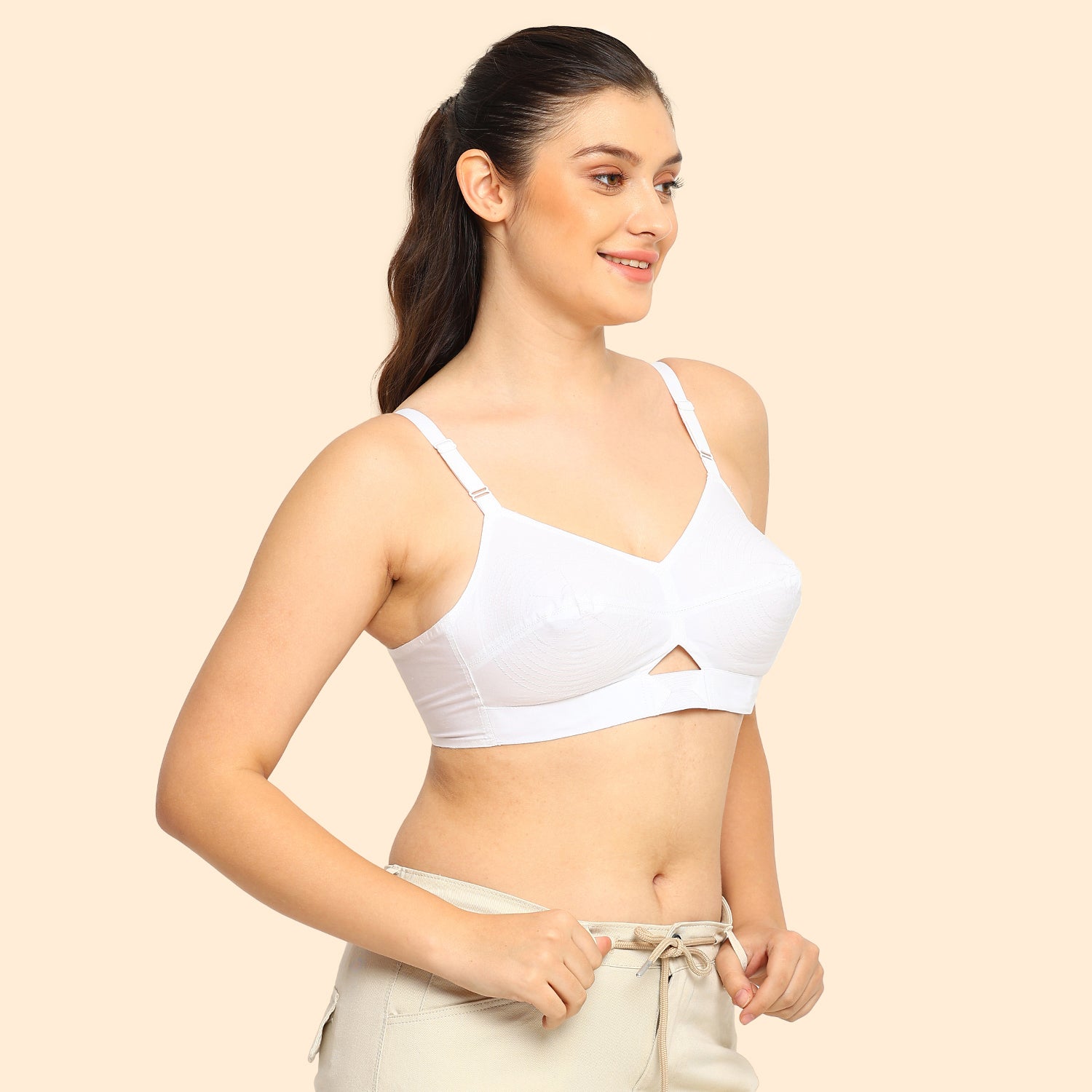 Dutchess | Cotton Bra | Triangular Vent Design | Non-Padded