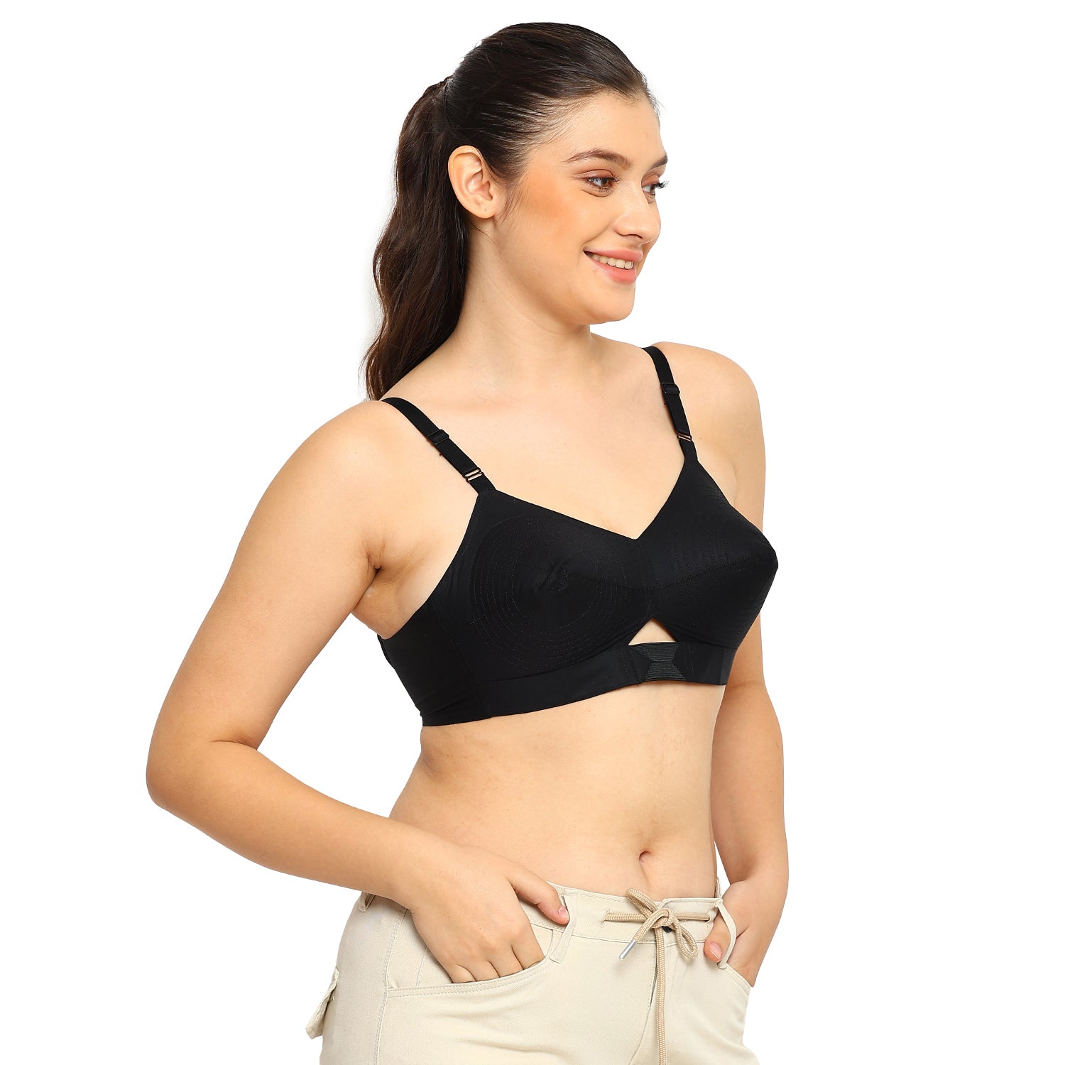 Dutchess | Cotton Bra | Triangular Vent Design | Non-Padded