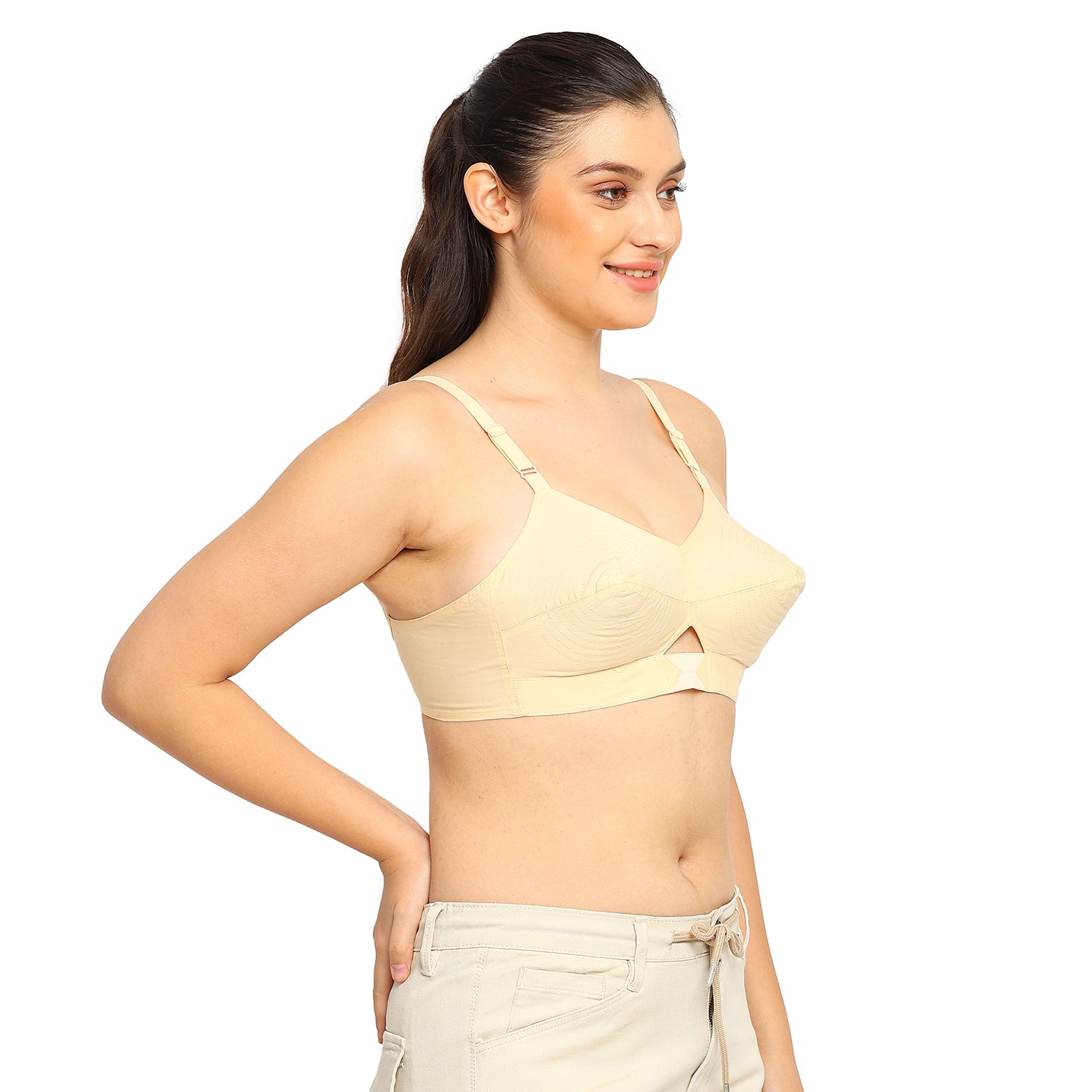 Dutchess | Cotton Bra | Triangular Vent Design | Non-Padded