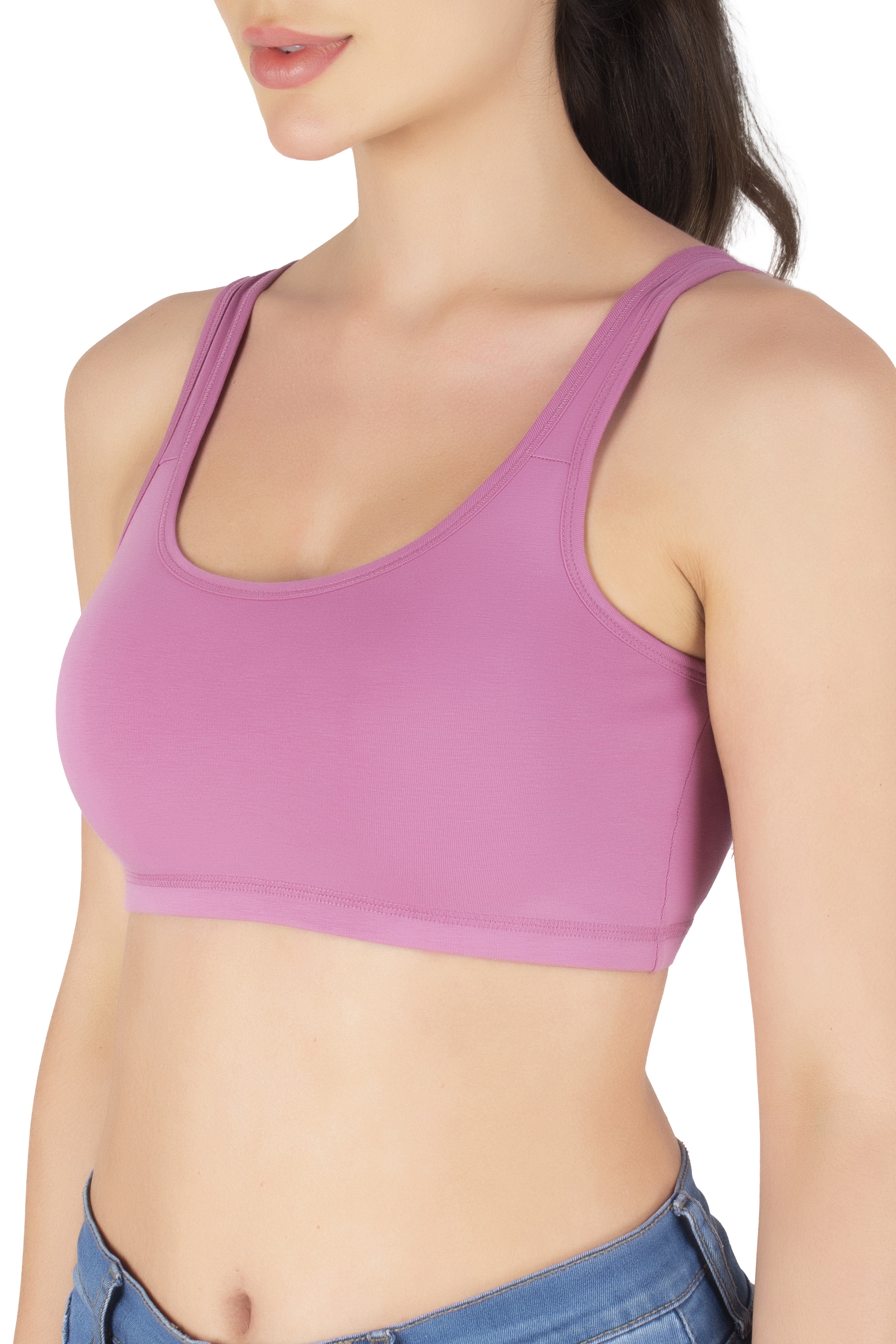 Sports Bra | Wide straps | Non-Padded | Beginner Friendly | Active