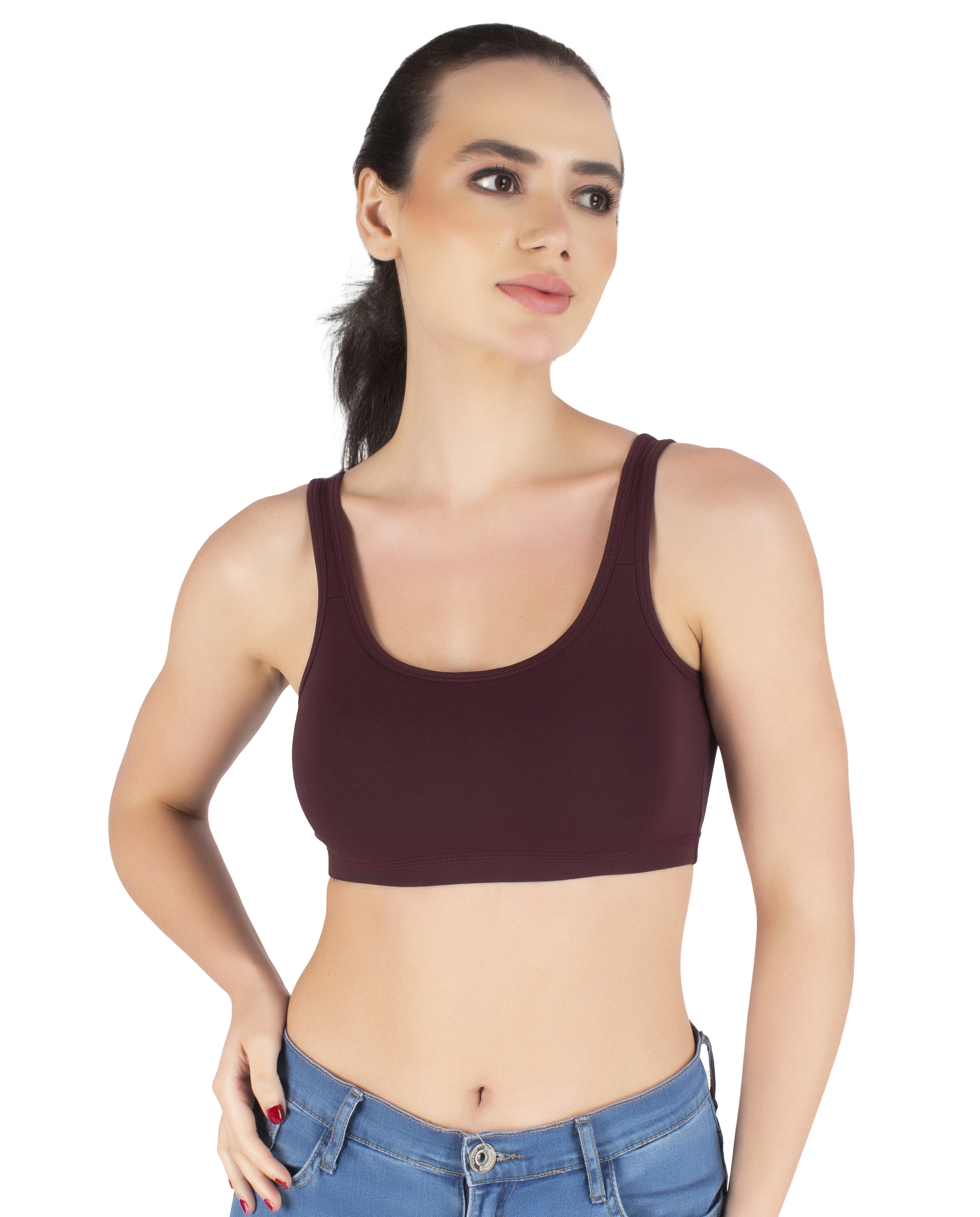 Sports Bra | Wide straps | Non-Padded | Beginner Friendly | Active