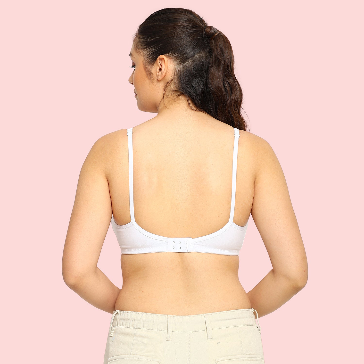 Crystal T-shirt Bra | Double Layered | Non -Padded | Extra Side Support for Bulge Control