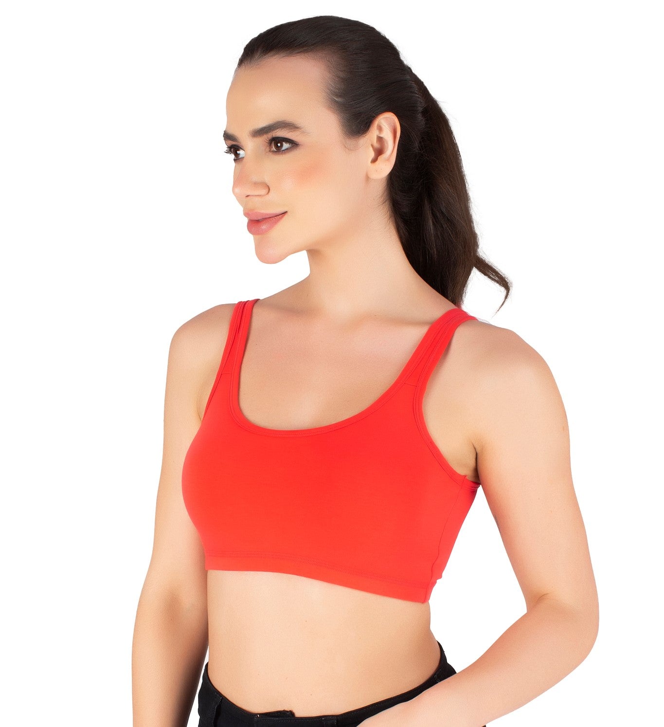 Sports Bra | Wide straps | Non-Padded | Beginner Friendly | Active