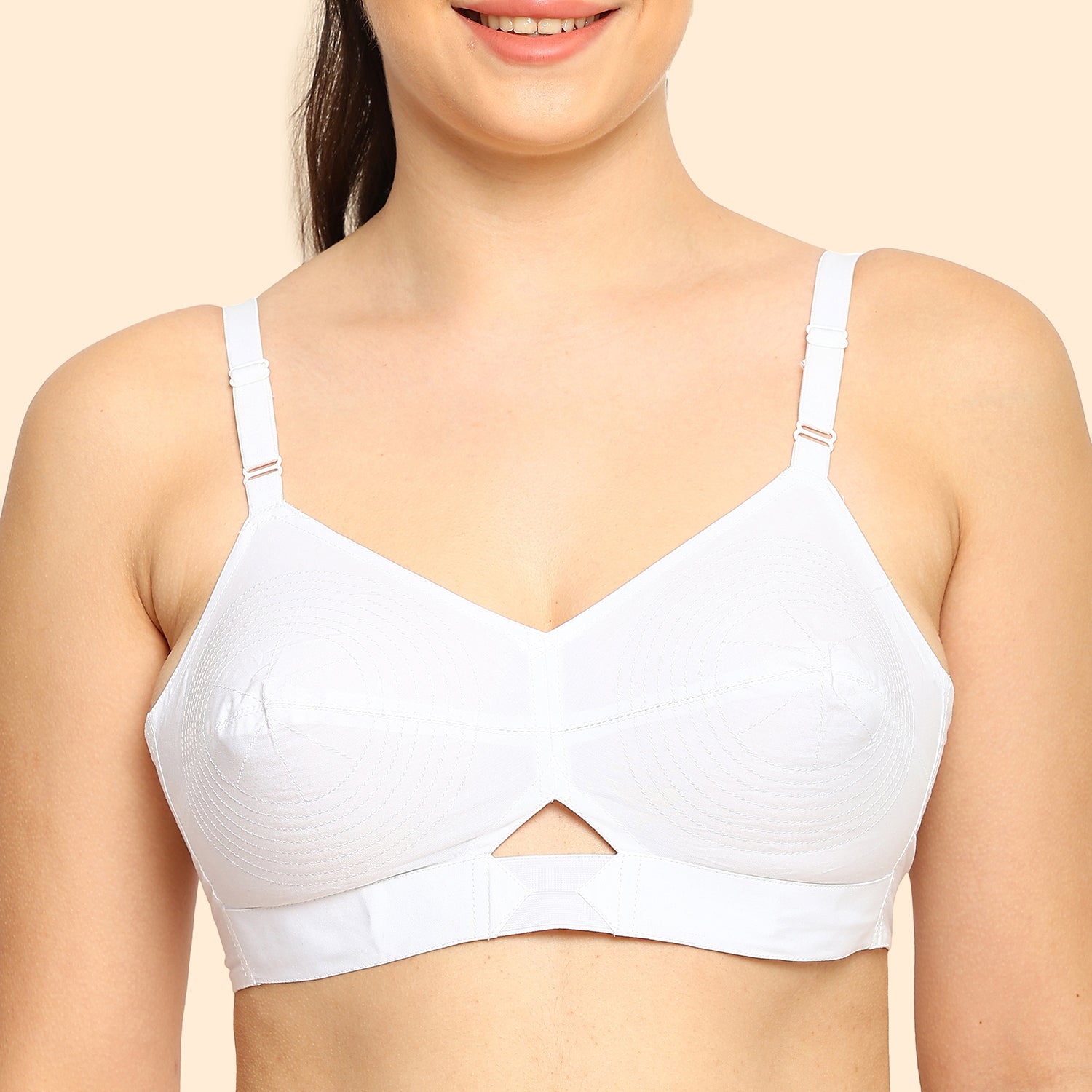 Dutchess | Cotton Bra | Triangular Vent Design | Non-Padded