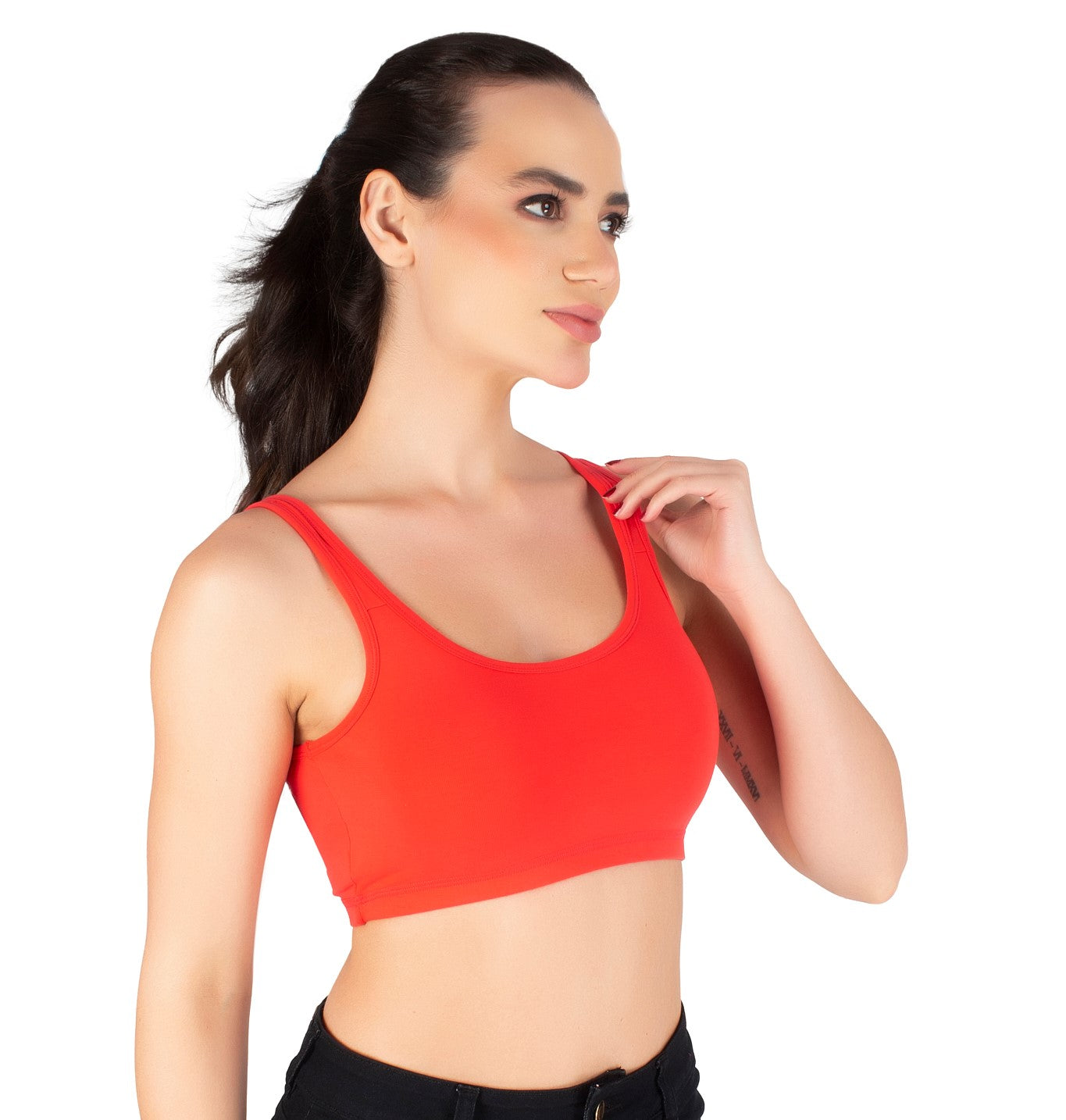 Sports Bra | Wide straps | Non-Padded | Beginner Friendly | Active