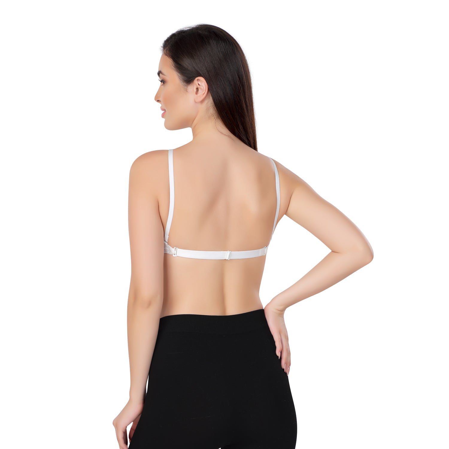 Super Soft Backless Bra | Non-Padded | With Transparent Back Straps