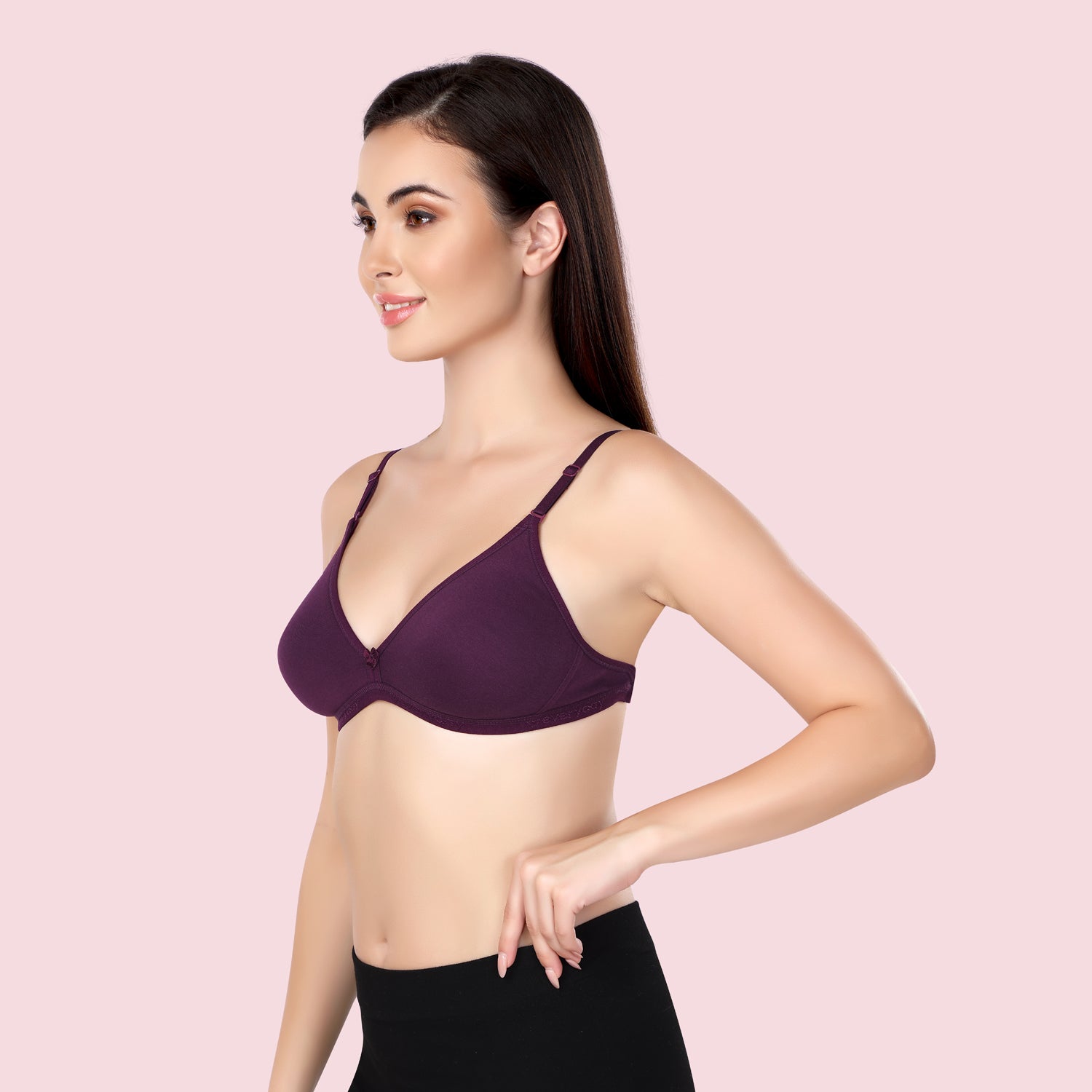 Super Soft Backless Bra | Non-Padded | With Transparent Back Straps