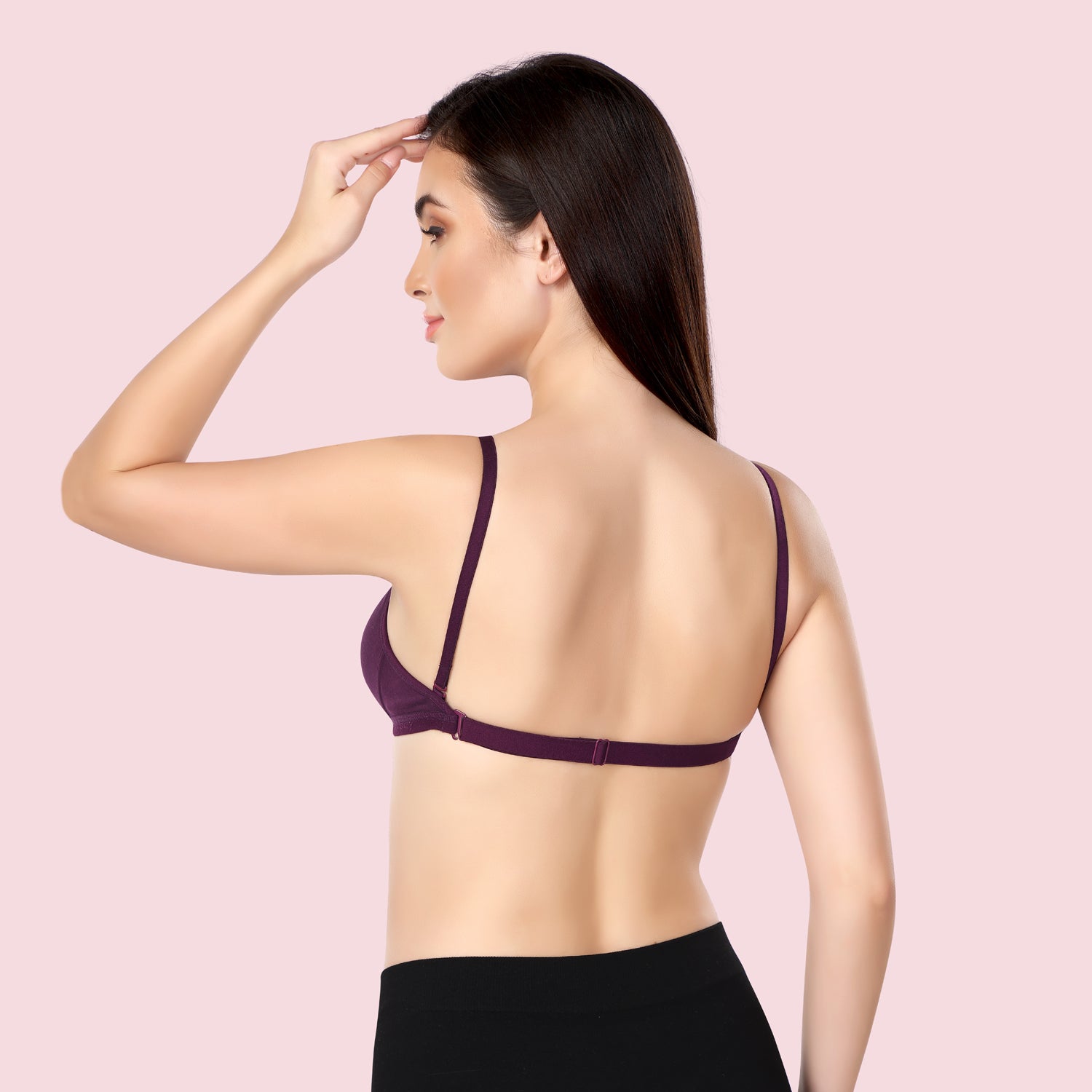 Super Soft Backless Bra | Non-Padded | With Transparent Back Straps