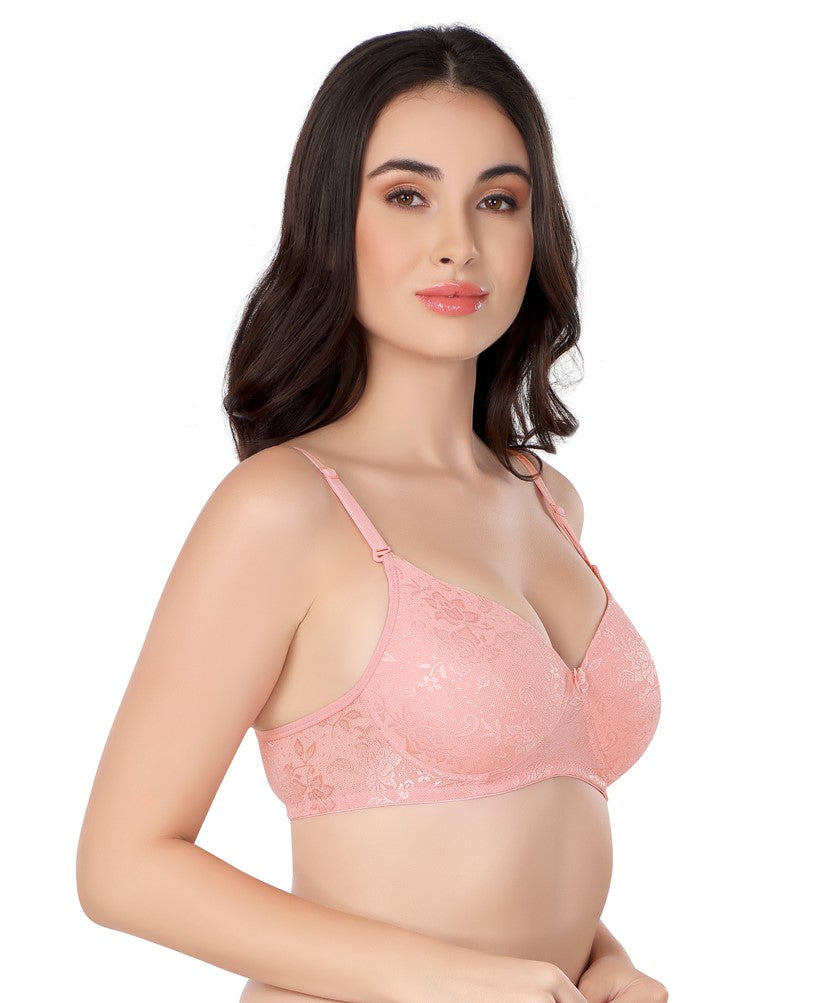 Luxurious Lace Bra | Lightly Padded | Non-Wired | ED2028