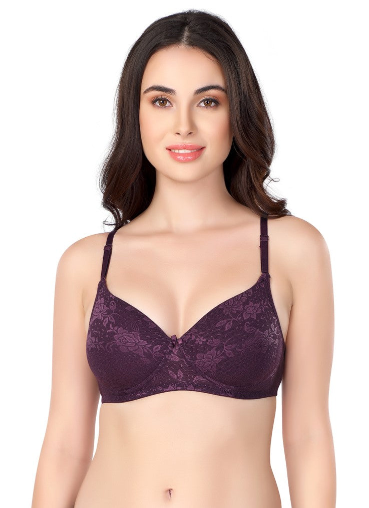 Luxurious Lace Bra | Lightly Padded | Non-Wired | ED2028