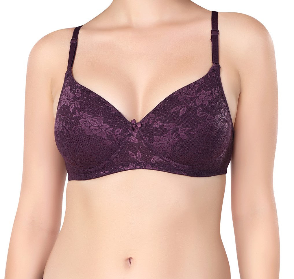 Luxurious Lace Bra | Lightly Padded | Non-Wired | ED2028