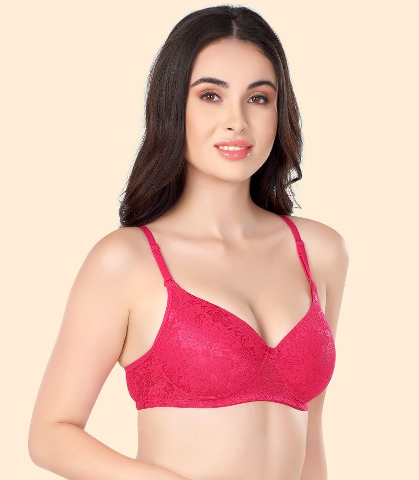 Luxurious Lace Bra | Lightly Padded | Non-Wired | ED2028