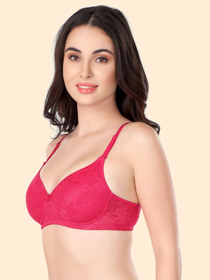 Luxurious Lace Bra | Lightly Padded | Non-Wired | ED2028